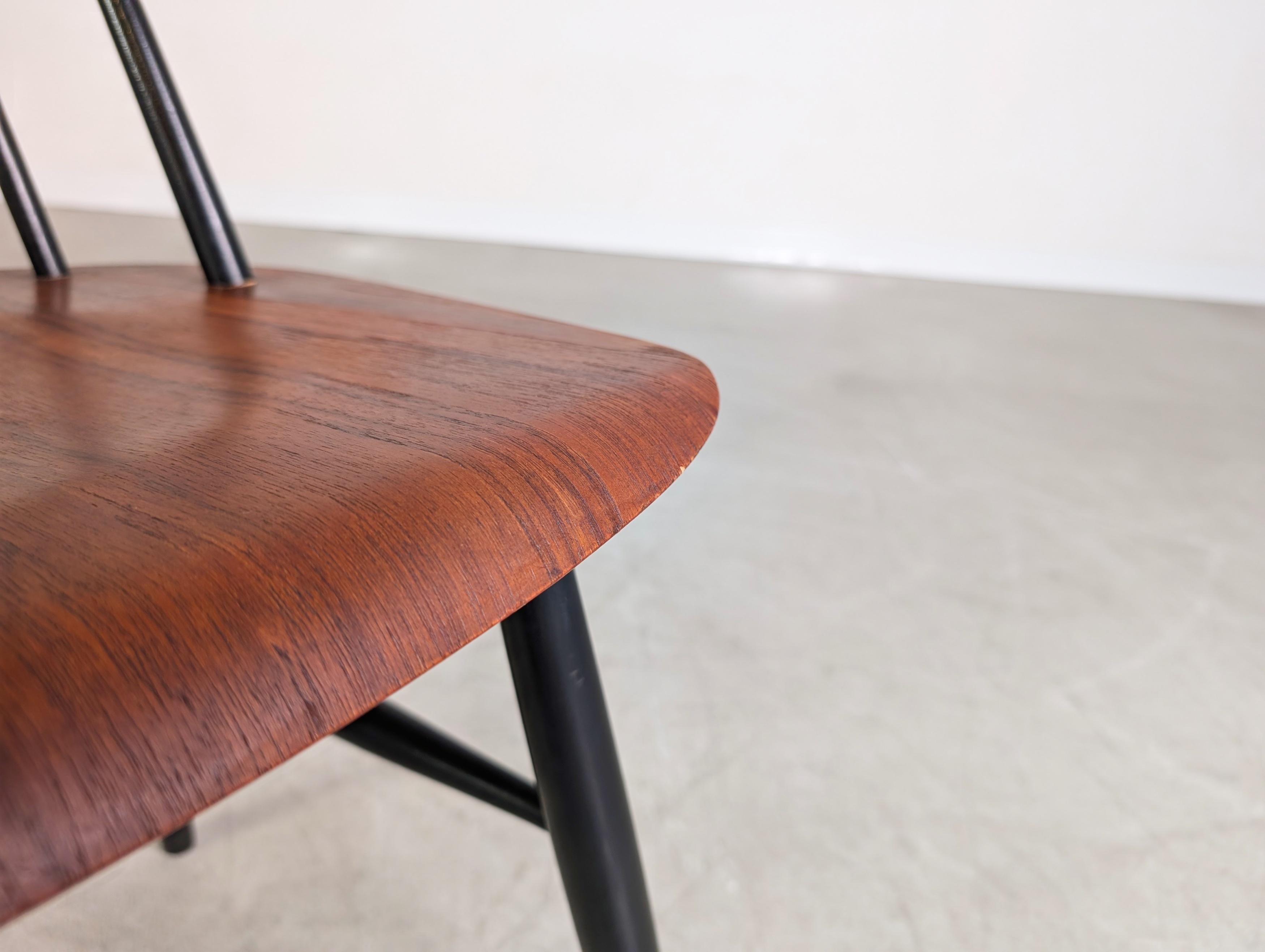 Original Midcentury Stuhl Asko Finnland Ilmari Tapiovaara Teak (Teakholz) im Angebot