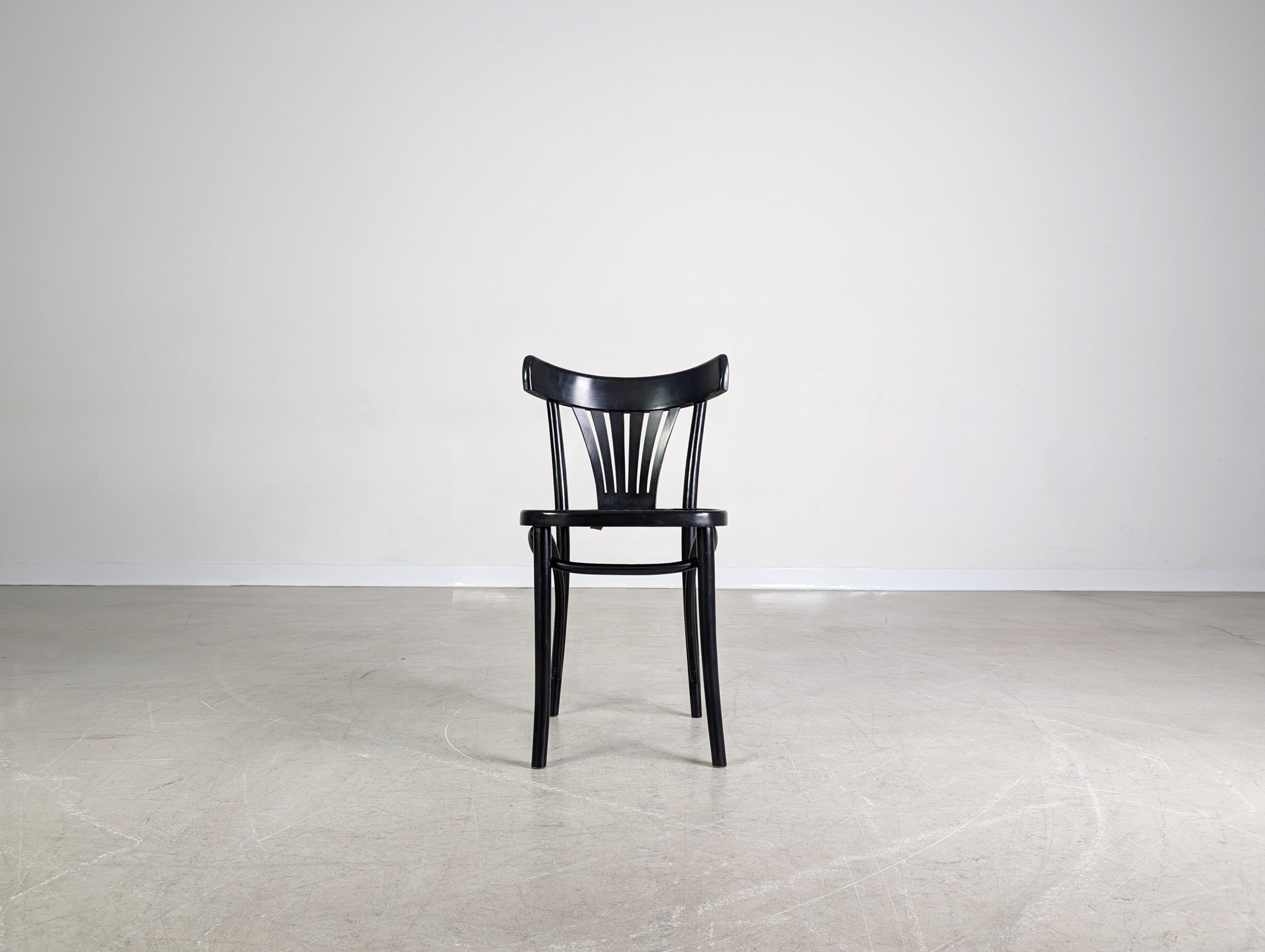 Mid-Century Modern Original Midcentury Stuhl ZPM Radomsko Kaffeehausstuhl Bugholz For Sale