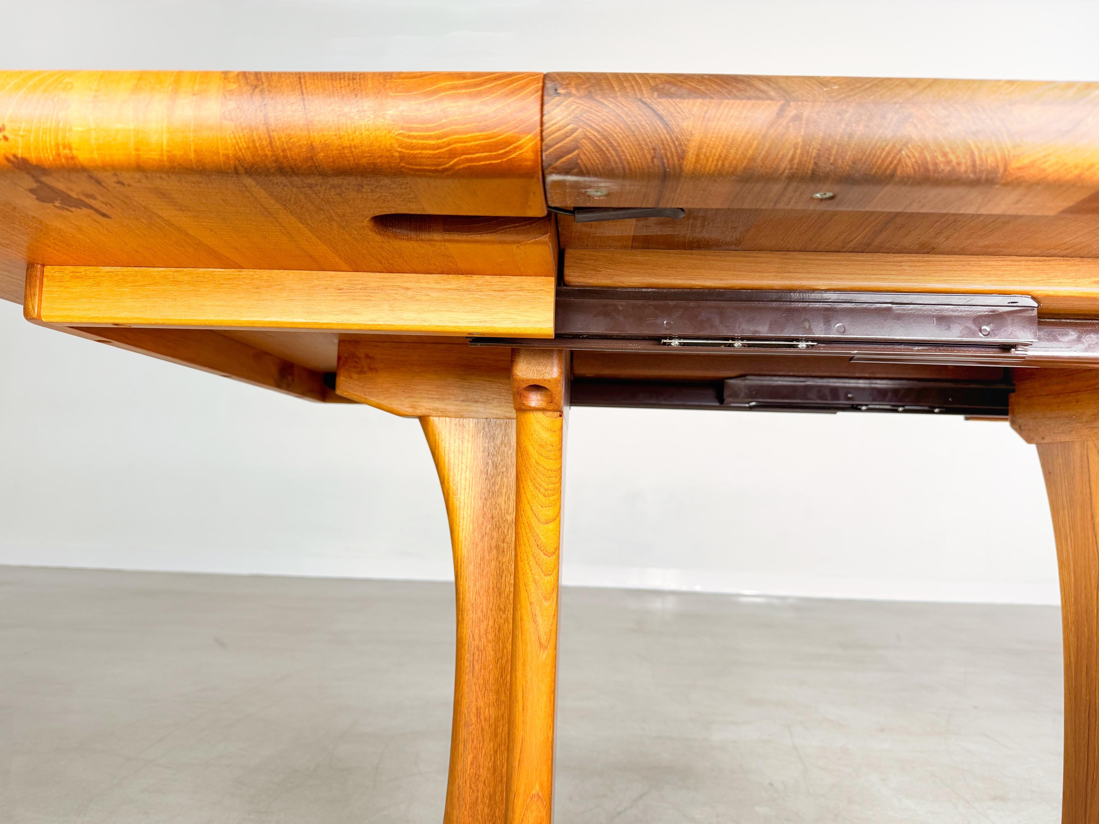 Original Midcentury Teak Esstisch ausziehbar 1960s Vintage Tisch en vente 4