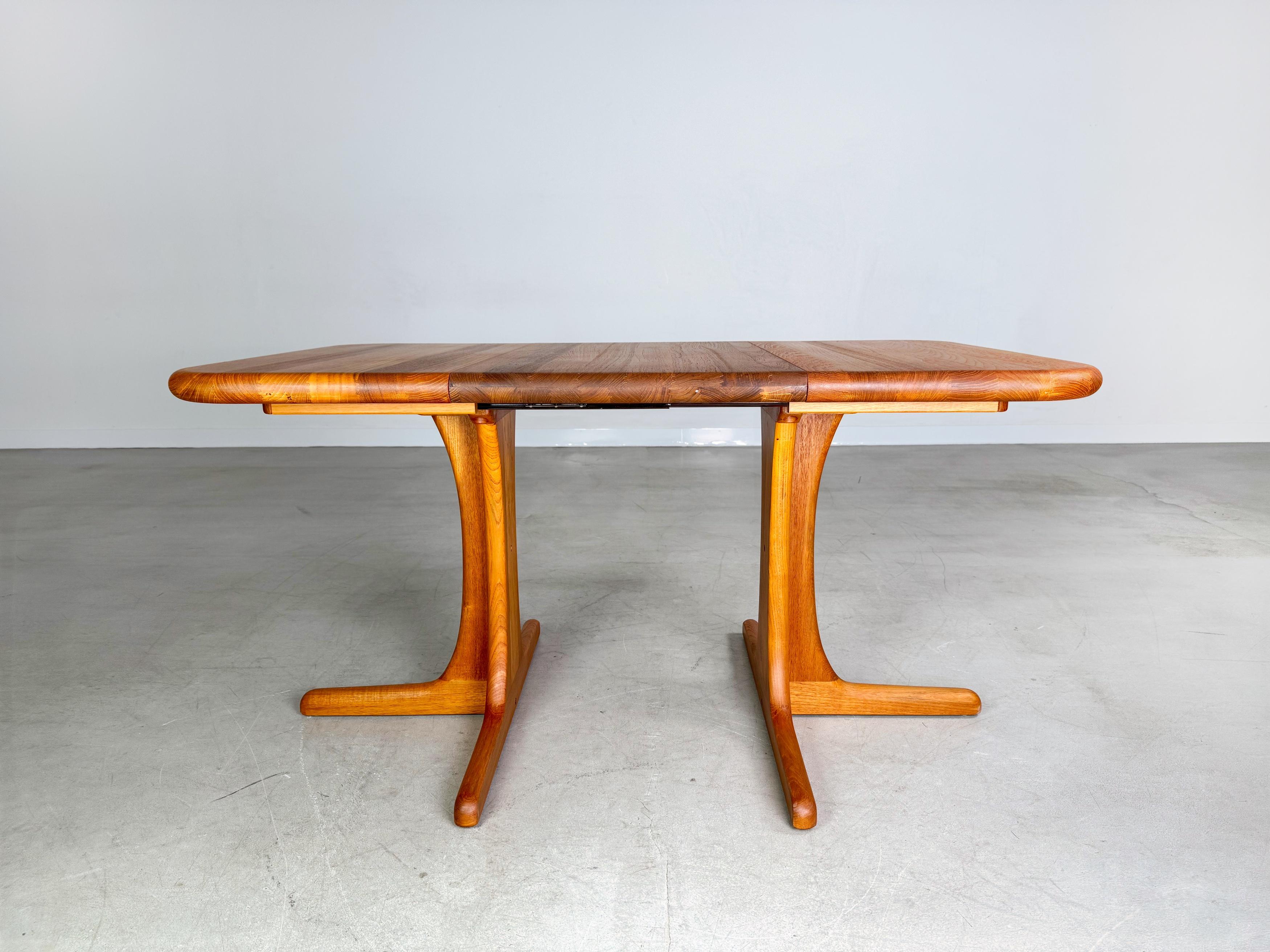 Original Midcentury Teak Esstisch ausziehbar 1960s Vintage Tisch en vente 1