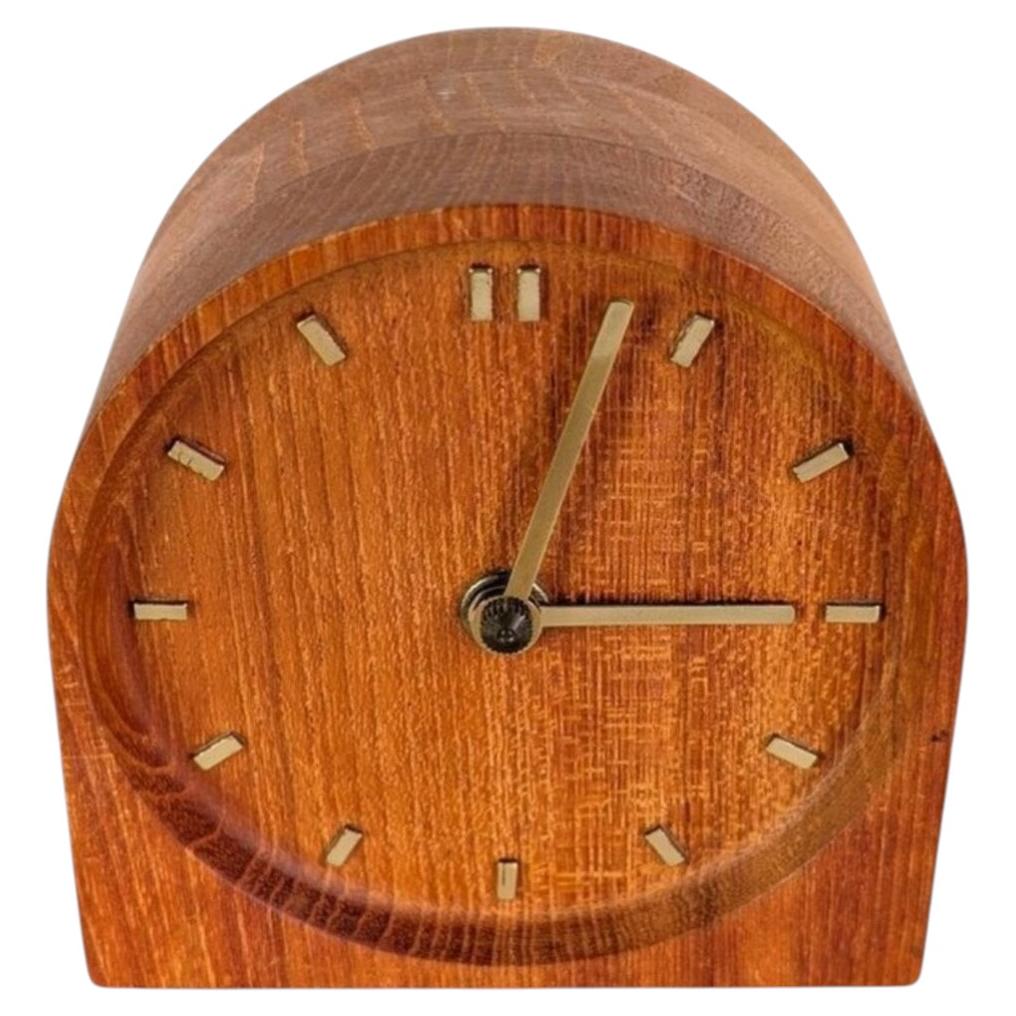 Original Midcentury Tischuhr Uhr danish design skandi Teak 1960