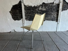 Original Midcentury white Paul McCobb Origami Fiberglass Chair spider base