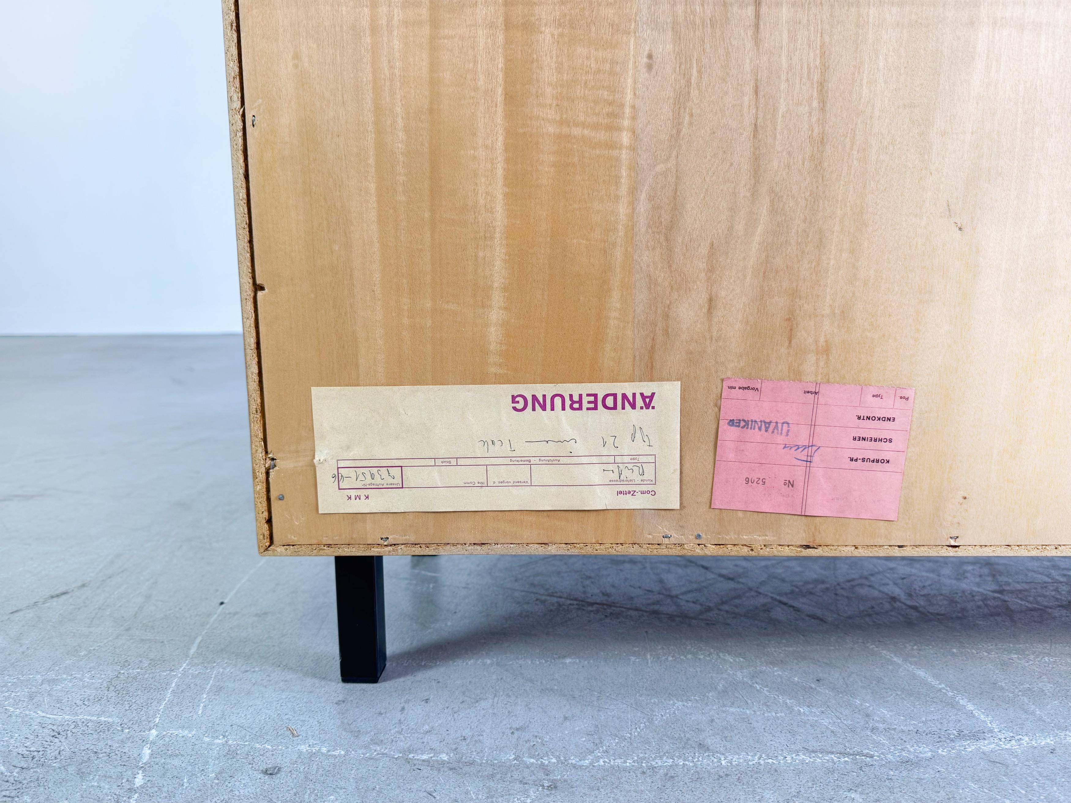 Original Midcentury WK Möbel Schrank Kommode Teak 1960 Vintage For Sale 2