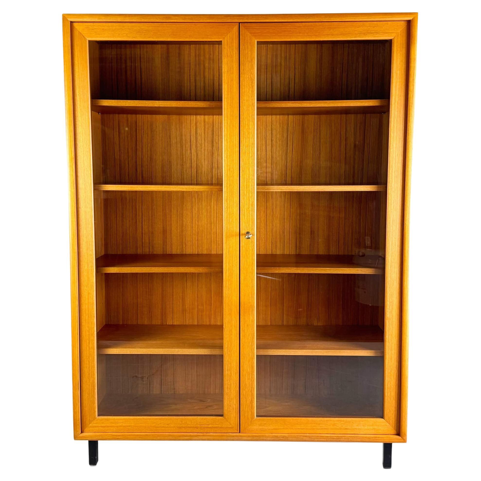 Original Midcentury WK Möbel Vitrine Schrank Teak 1960 Vintage