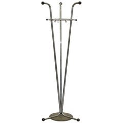 Original Military Steel Industrial 1930s Atomic Coat Rack Hat Stand Art Deco