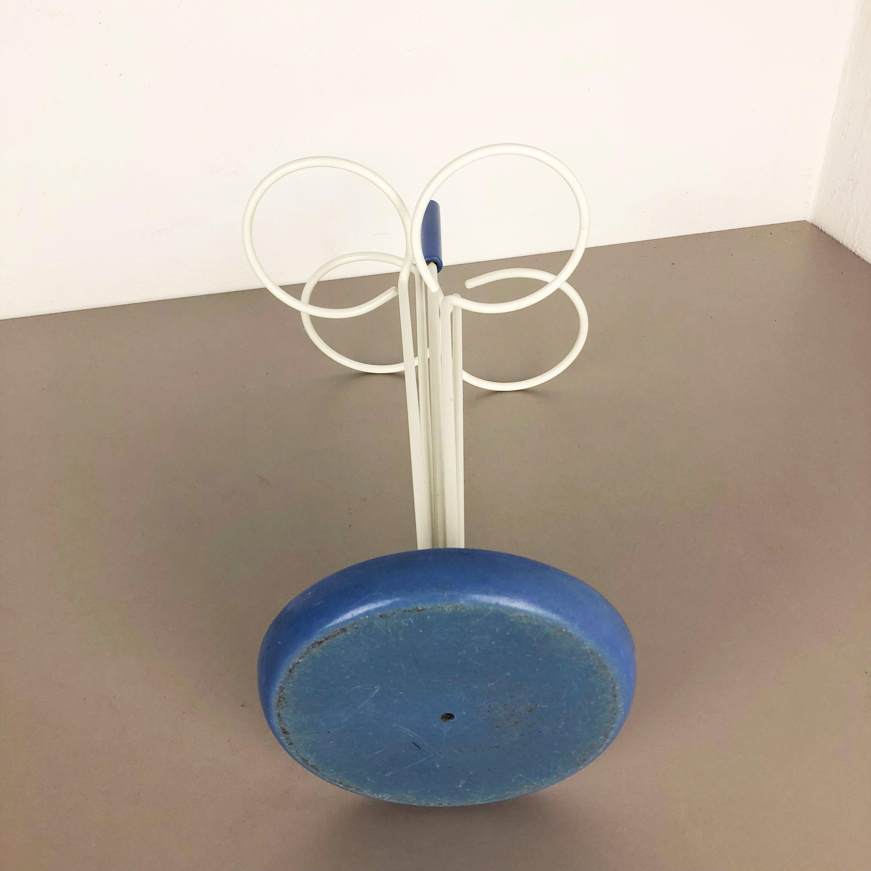 Original Minimalist Matégot Style Metal Pop Art Umbrella Stand, Germany, 1960s For Sale 7