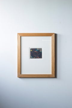 Mix media originale di Olle Bonnier, Composizione geometrica/astratta, anni '50