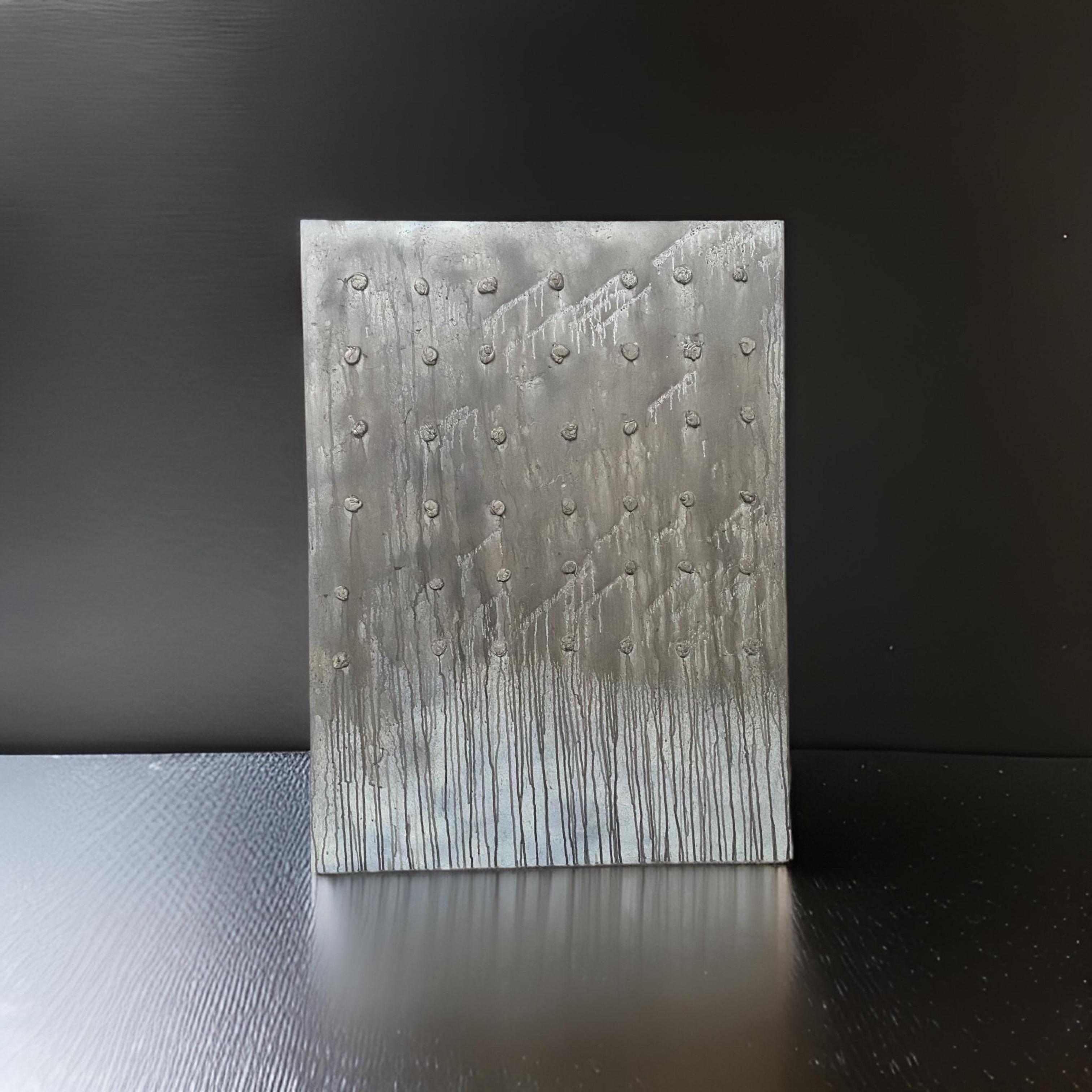 Original Mixed-Media Dimensionales neutrales Farbgemälde Mad Max von Machado, Original im Angebot 5