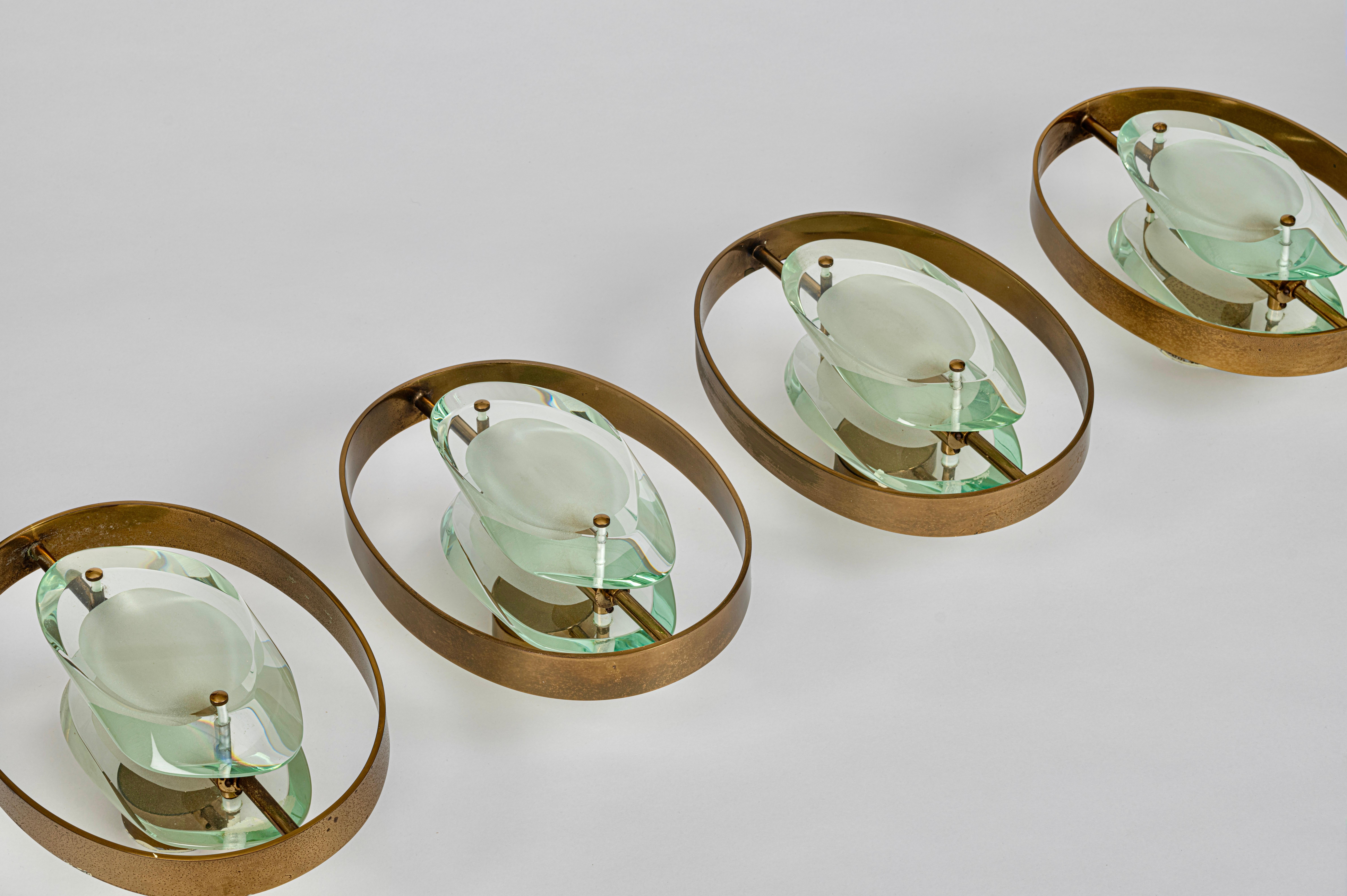 Original Mod. 2240 'Micro' Appliques by Max Ingrand for Fontana Arte, c.1961 For Sale 3