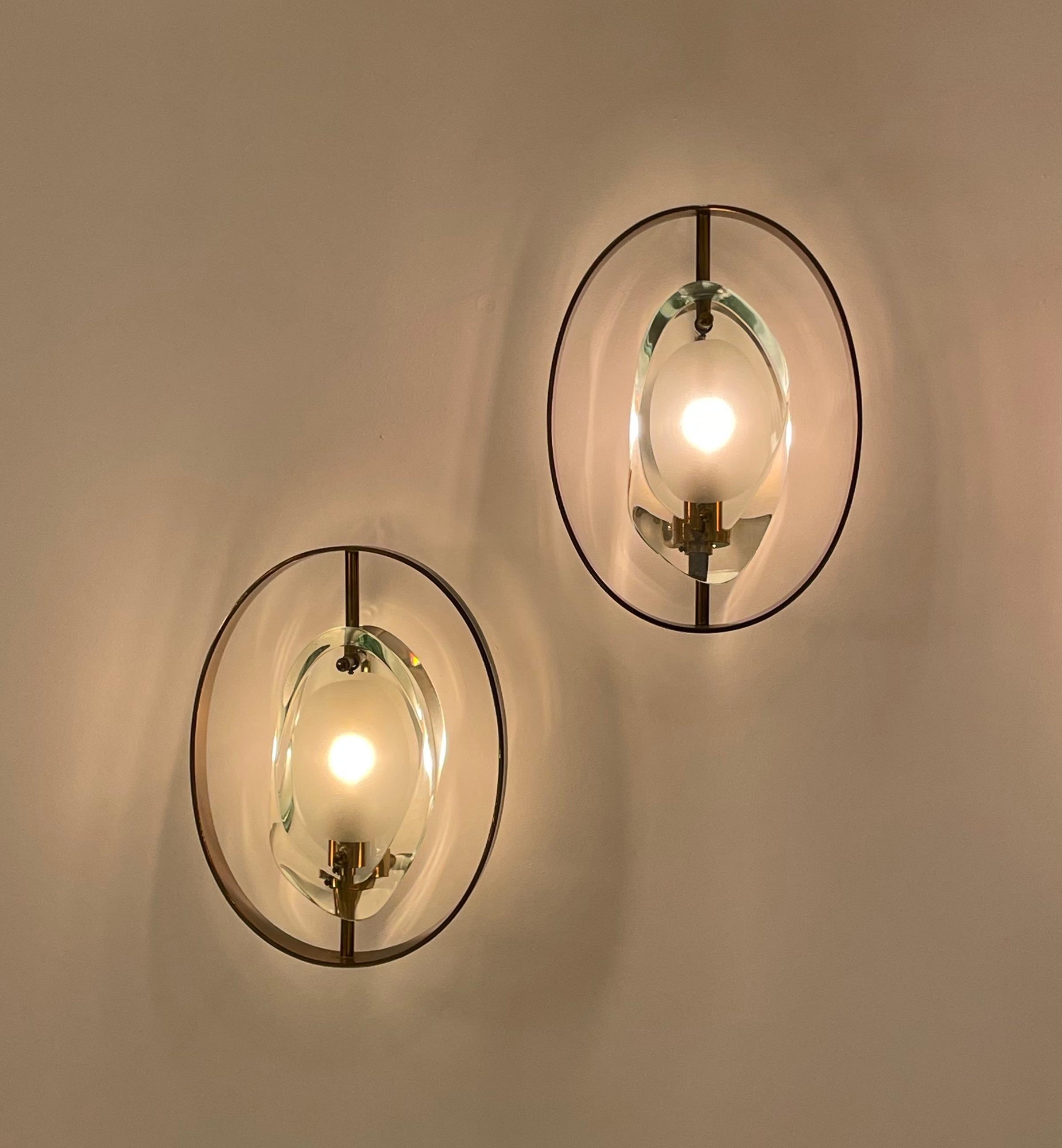 Original Mod. 2240 'Micro' Appliques by Max Ingrand for Fontana Arte, c.1961 For Sale 6