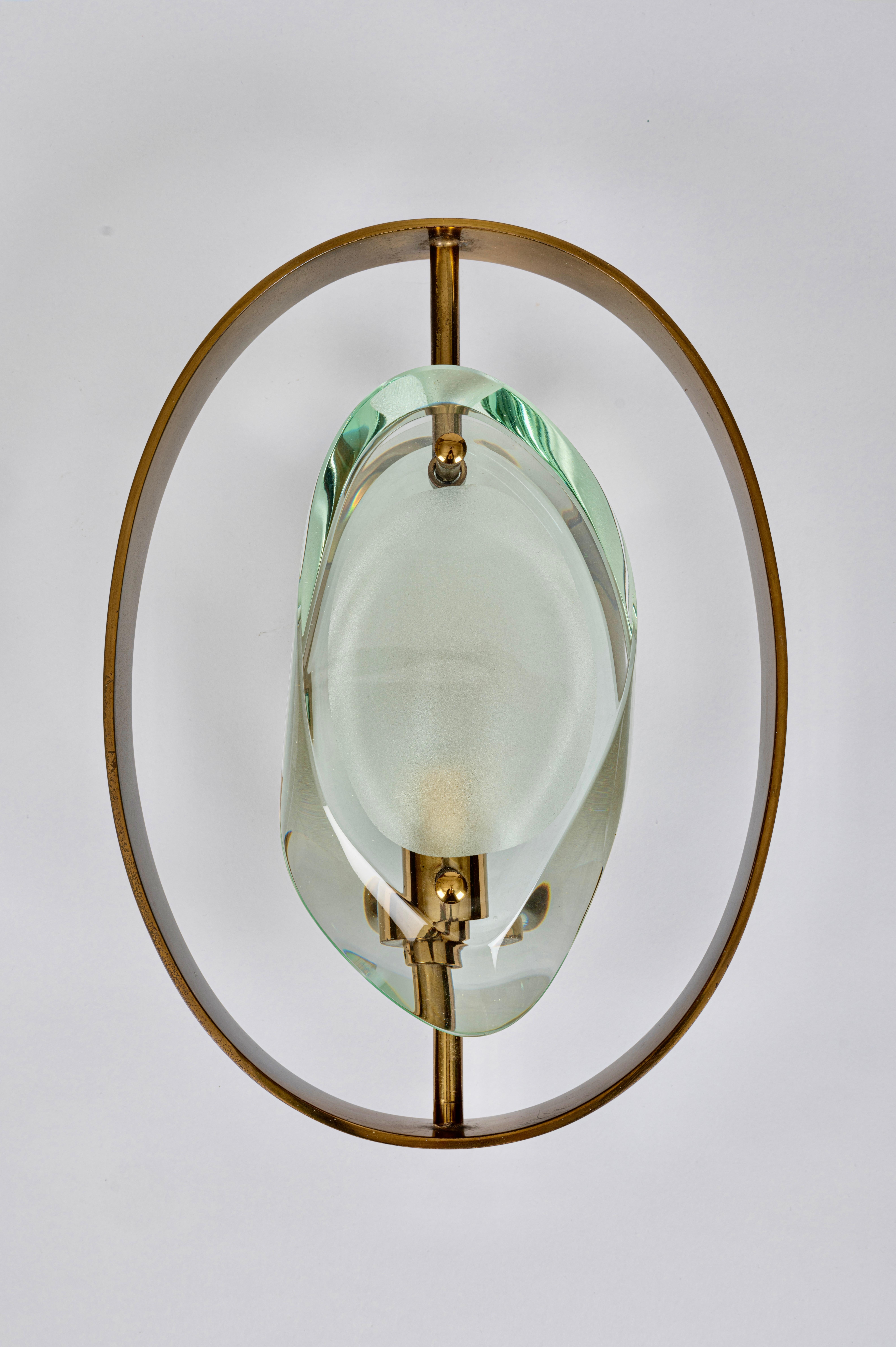 Mid-Century Modern Original Mod. 2240 'Micro' Appliques by Max Ingrand for Fontana Arte, c.1961 For Sale