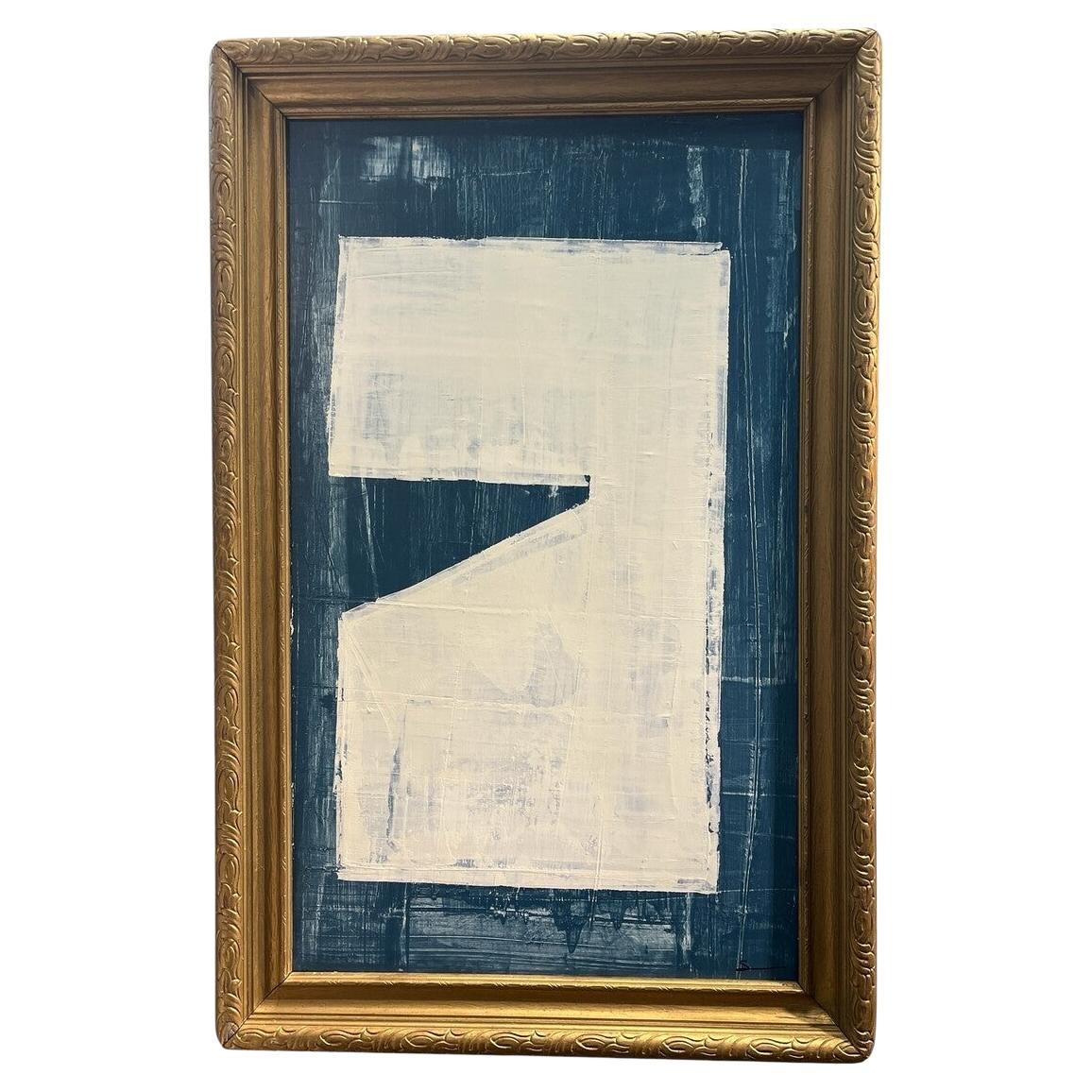 Original Modern Abstrakt in antikem Rahmen