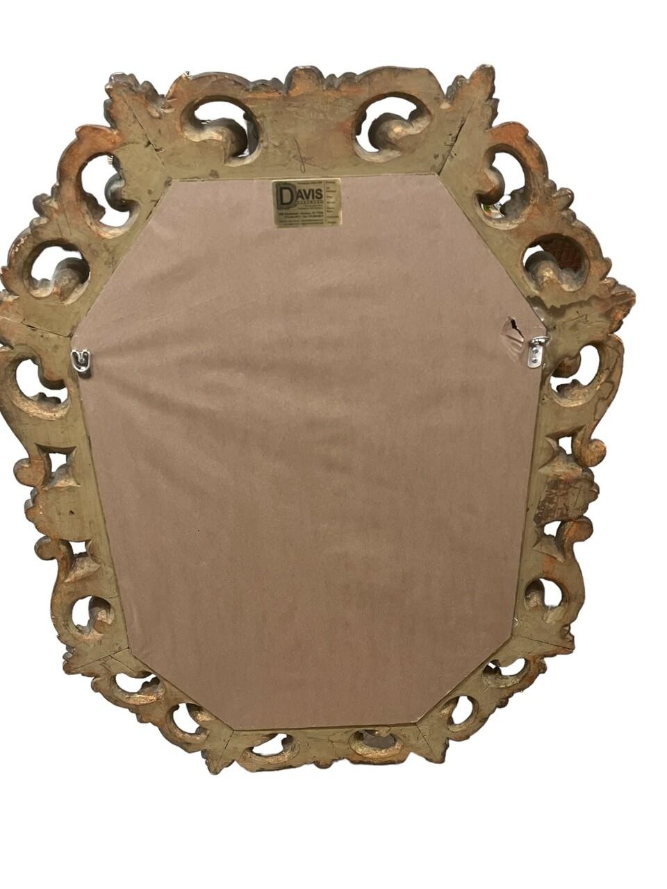 Contemporary Original Modern Art in Antique Carved / Gilt Frame