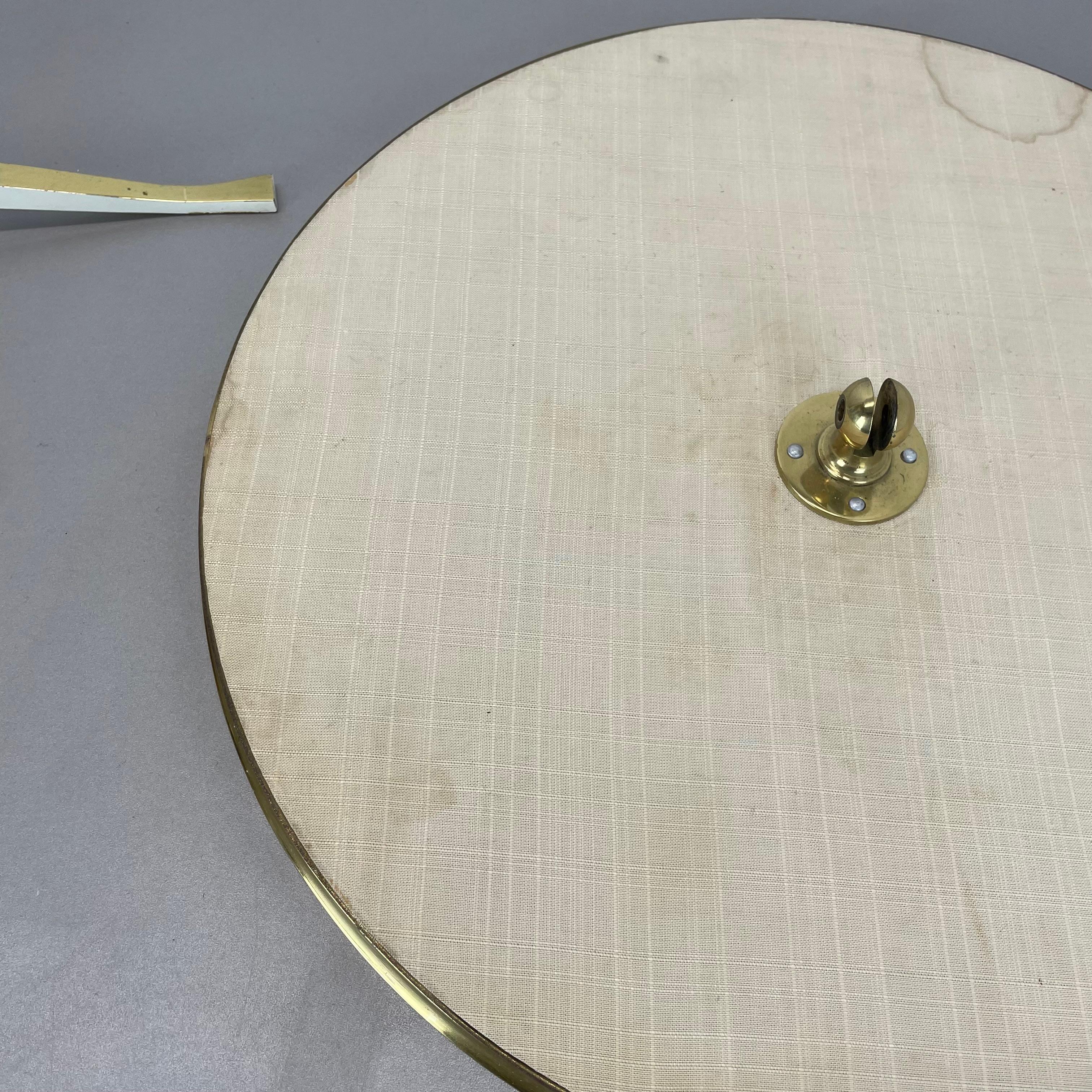 Miroir de table original The Moderns en laiton Vereinigte Werkstätten Munich, Allemagne années 1950 en vente 6