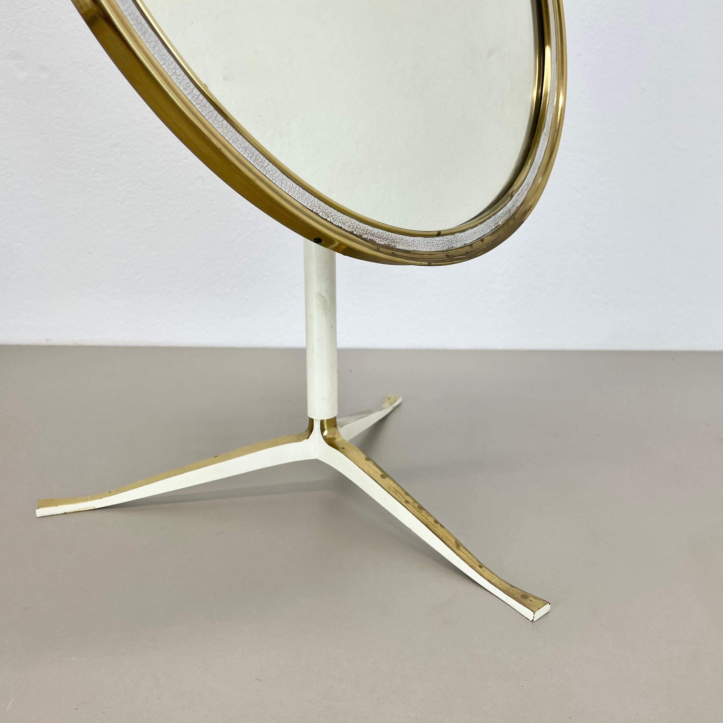Miroir de table original The Moderns en laiton Vereinigte Werkstätten Munich, Allemagne années 1950 en vente 8