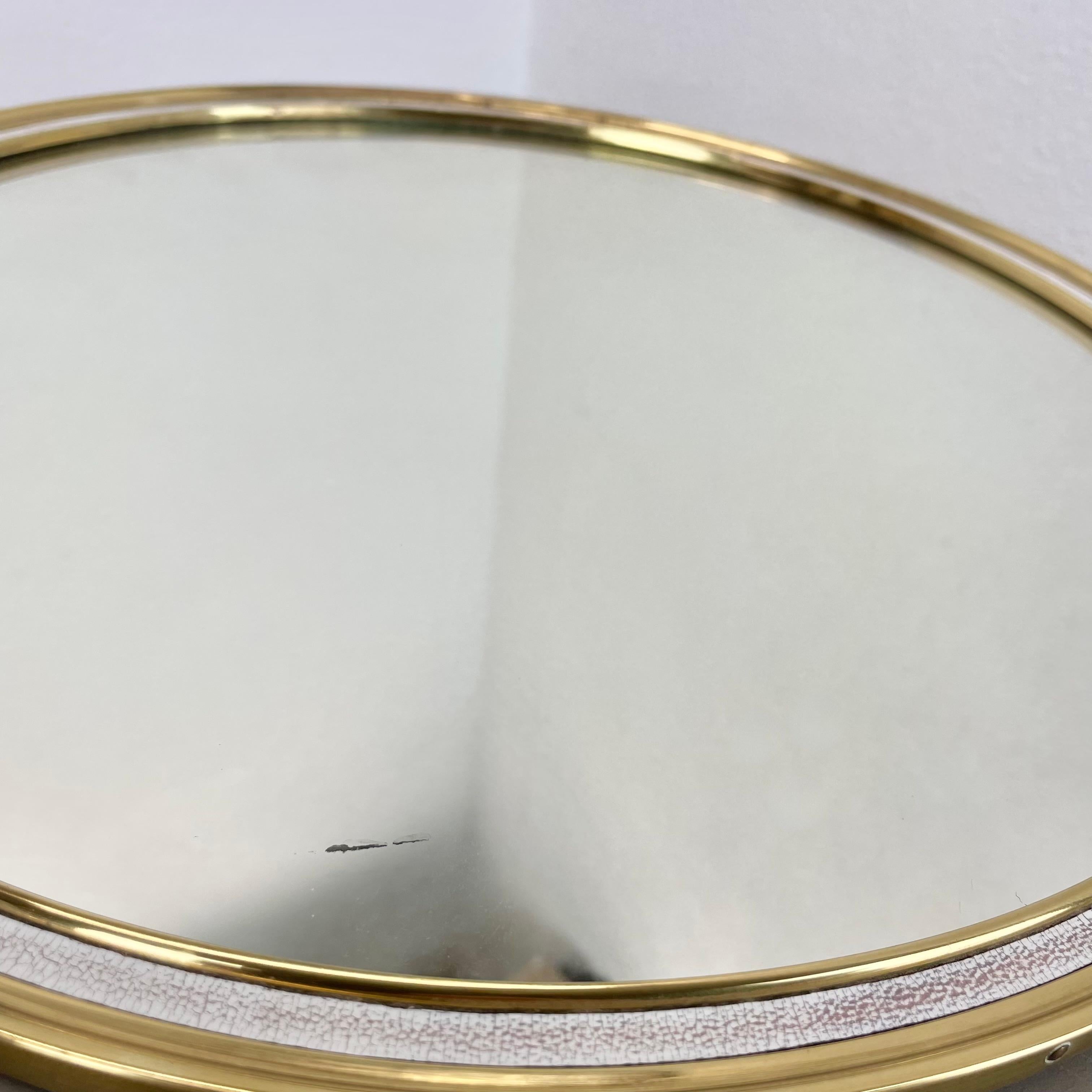 Miroir de table original The Moderns en laiton Vereinigte Werkstätten Munich, Allemagne années 1950 en vente 11