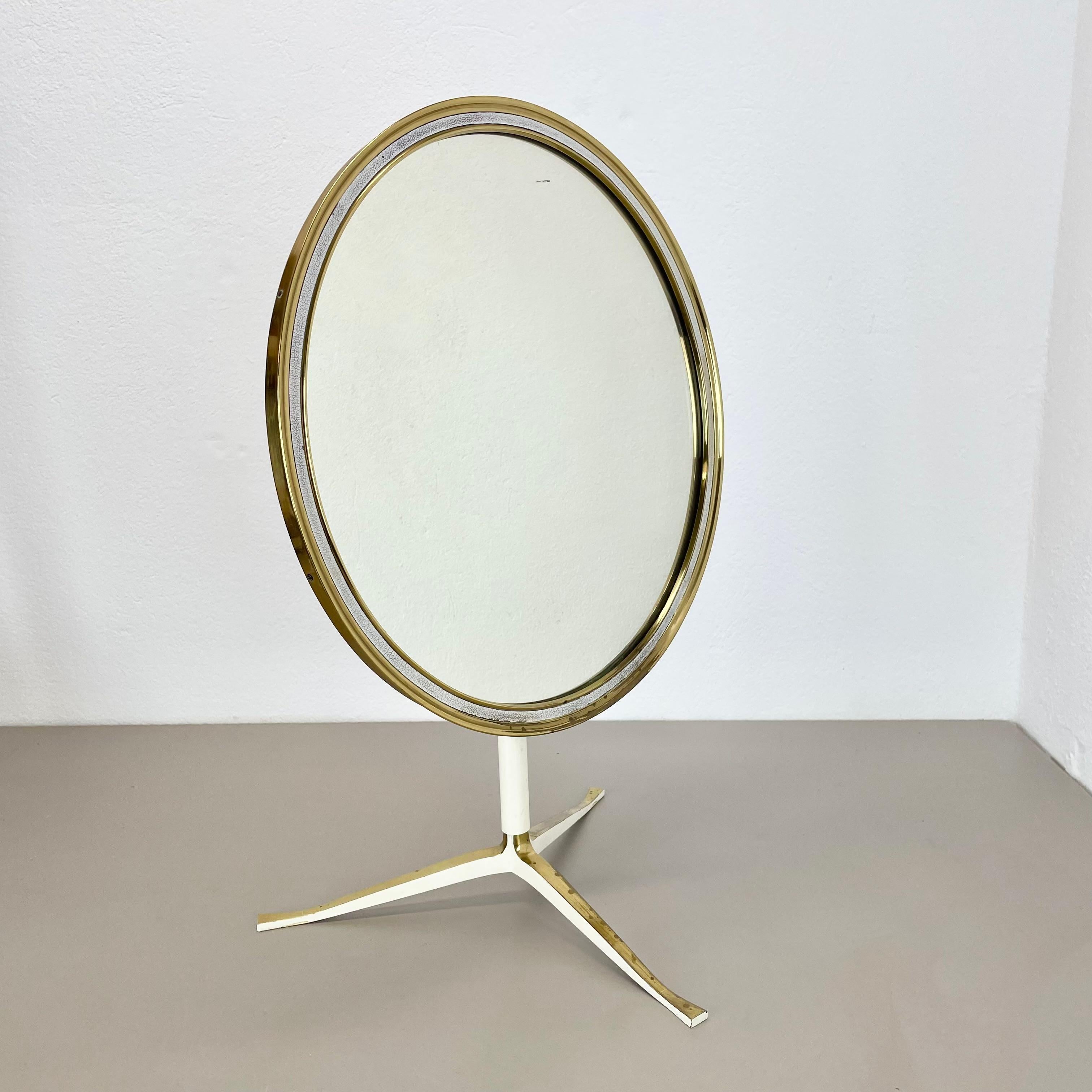 Miroir de table original The Moderns en laiton Vereinigte Werkstätten Munich, Allemagne années 1950 en vente 12