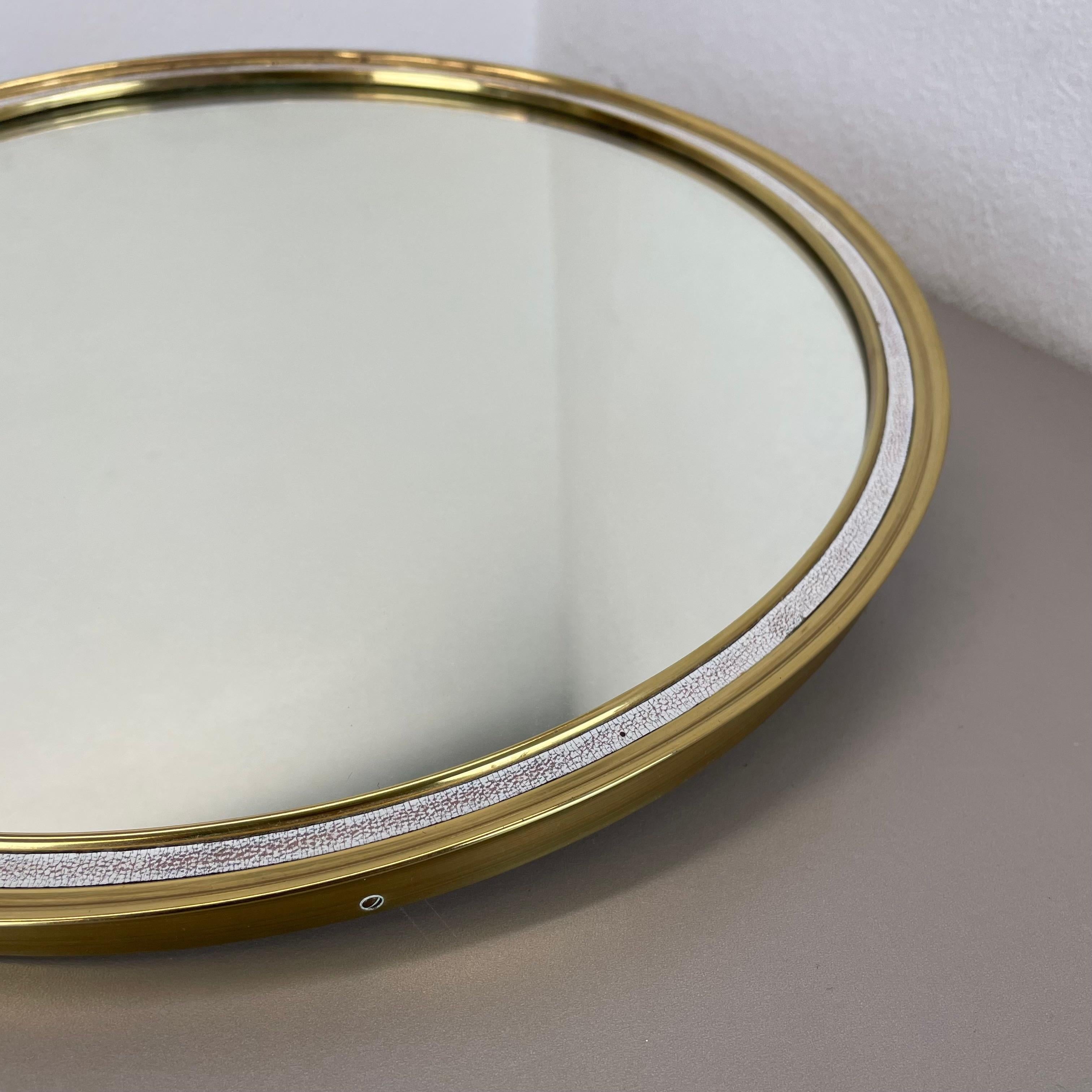 Miroir de table original The Moderns en laiton Vereinigte Werkstätten Munich, Allemagne années 1950 en vente 1