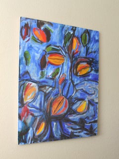 Original Modern Cubist Oil Painting! "FORBIDDEN FRUIT" Abstract Art Dan Sharp