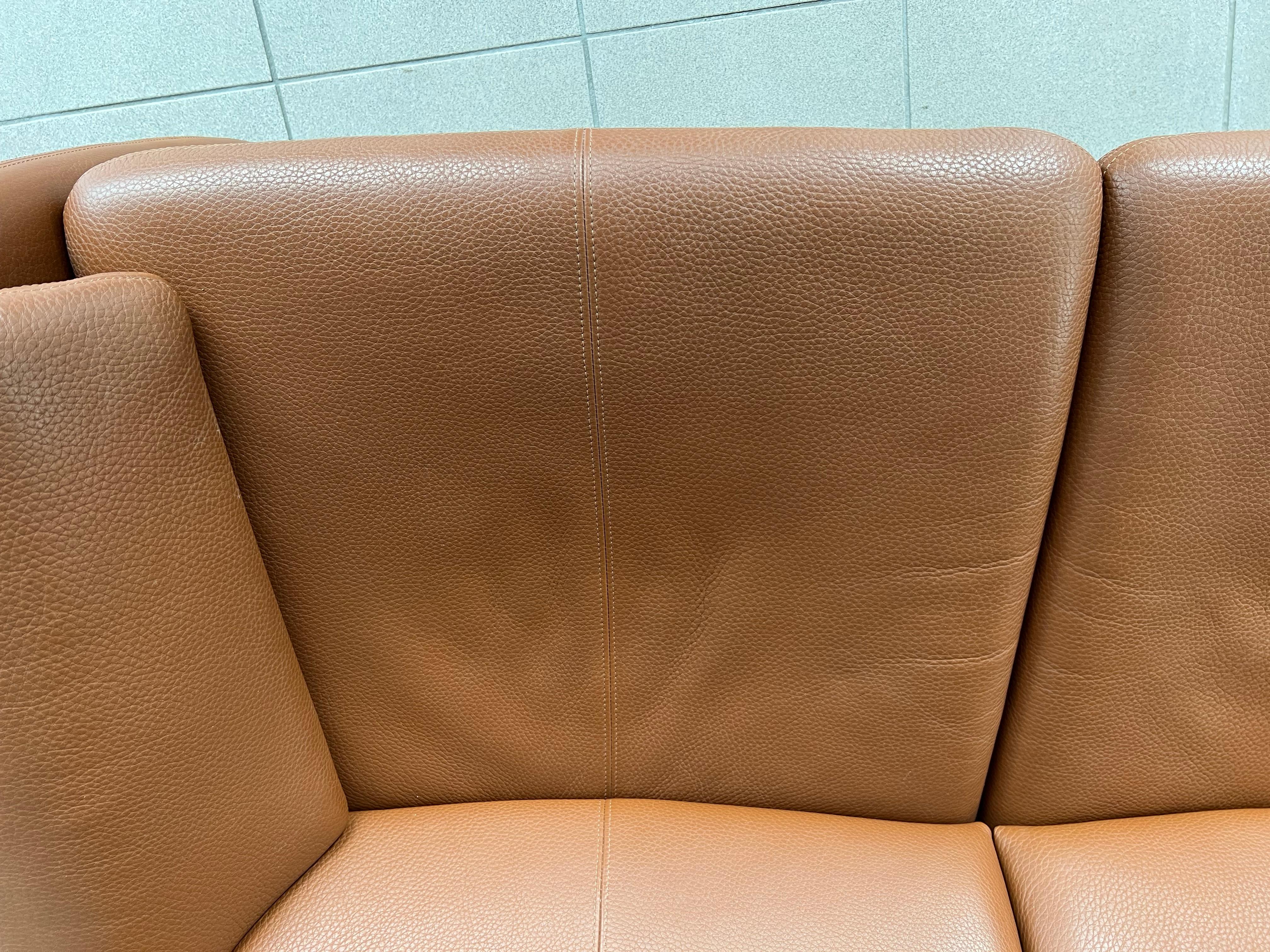 Canapé deux places design Couch Sofa d'origine moderne en cuir d'Erpo en vente 5