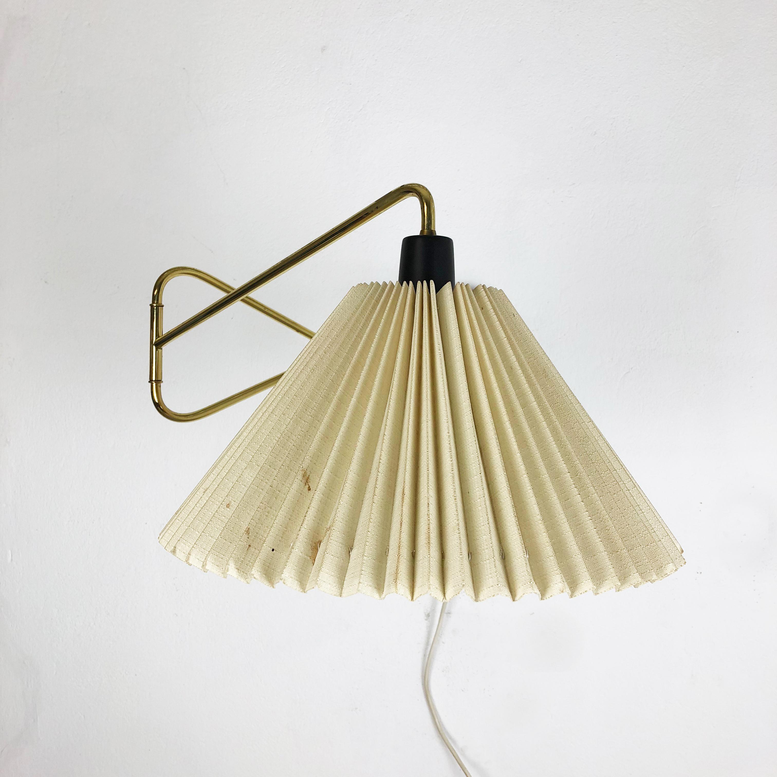 Original Modernist 1950s Brass Metal Swing Wall Light Made by Cosack, Germany 8