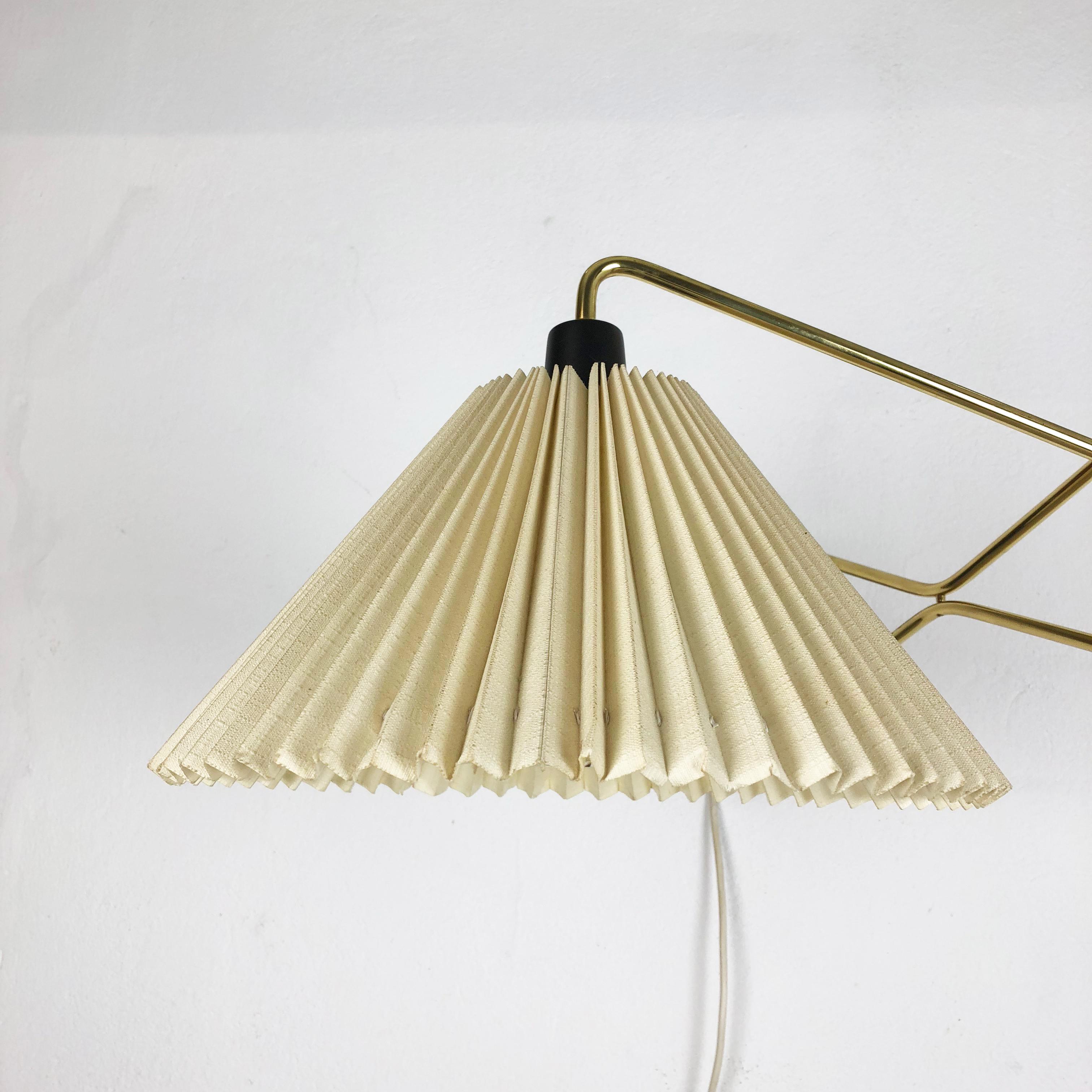 Original Modernist 1950s Brass Metal Swing Wall Light Made by Cosack, Germany 10