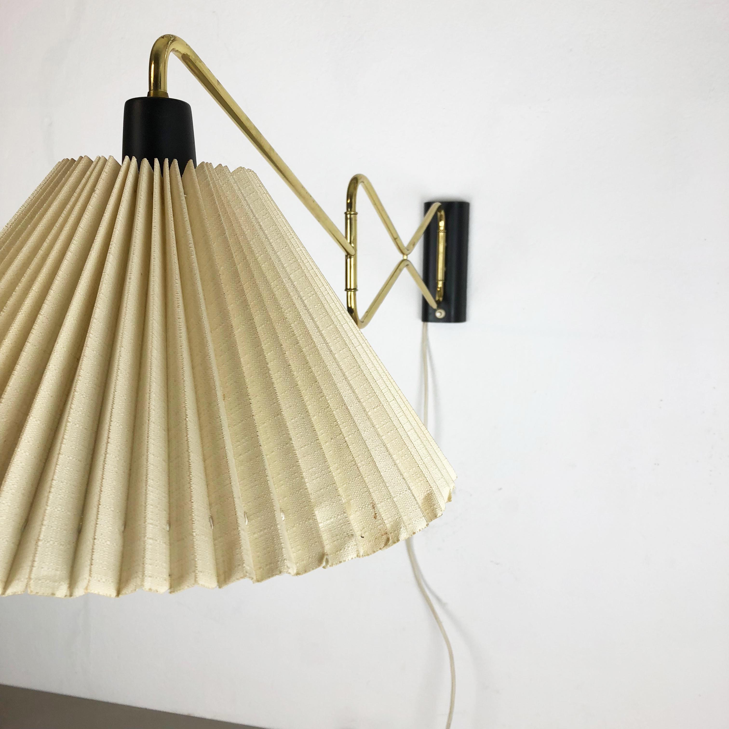 Original Modernist 1950s Brass Metal Swing Wall Light Made by Cosack, Germany 11