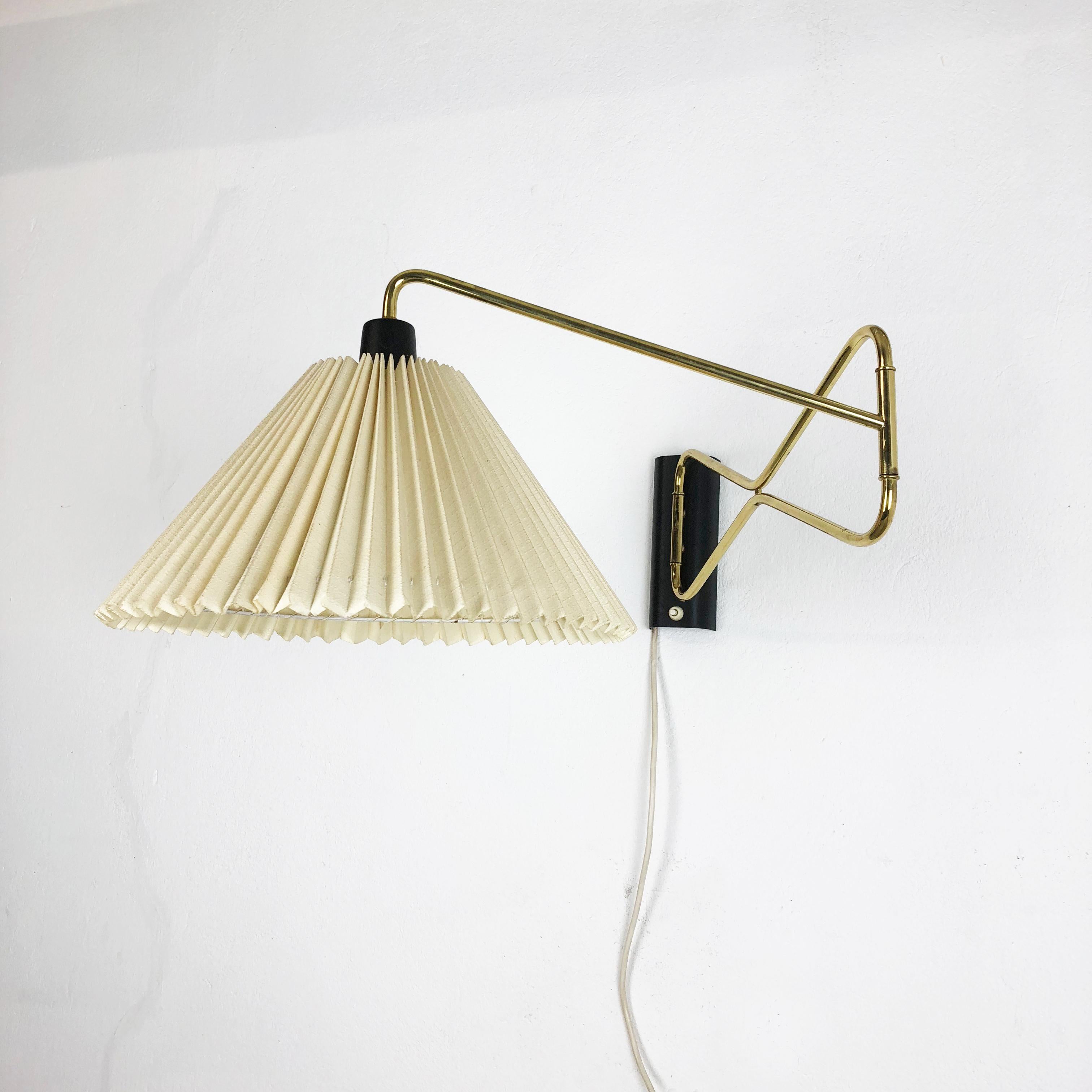 Original Modernist 1950s Brass Metal Swing Wall Light Made by Cosack, Germany 14