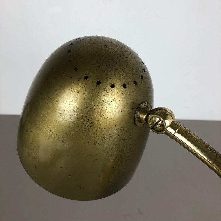 Original Modernist Brass Metal Table Light Made by Cosack Attributed, Germany For Sale 6