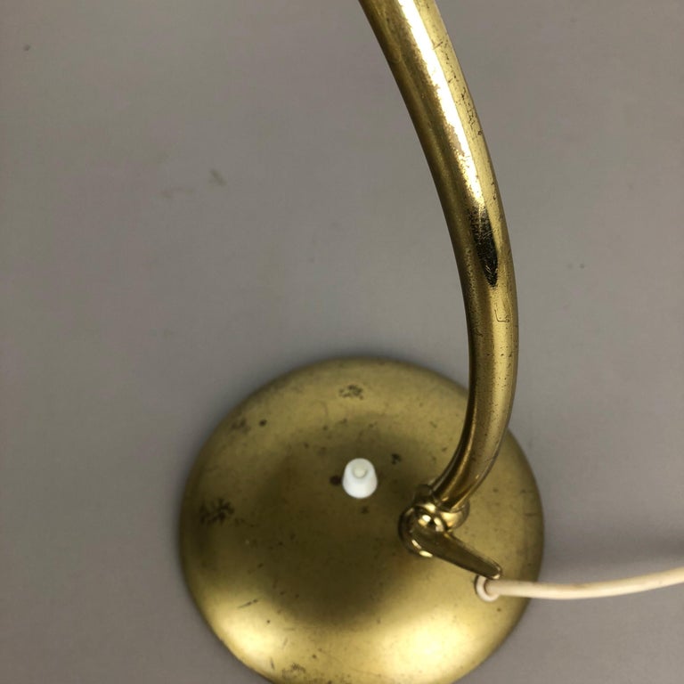 Original Modernist Brass Metal Table Light Made by Cosack Attributed, Germany For Sale 8