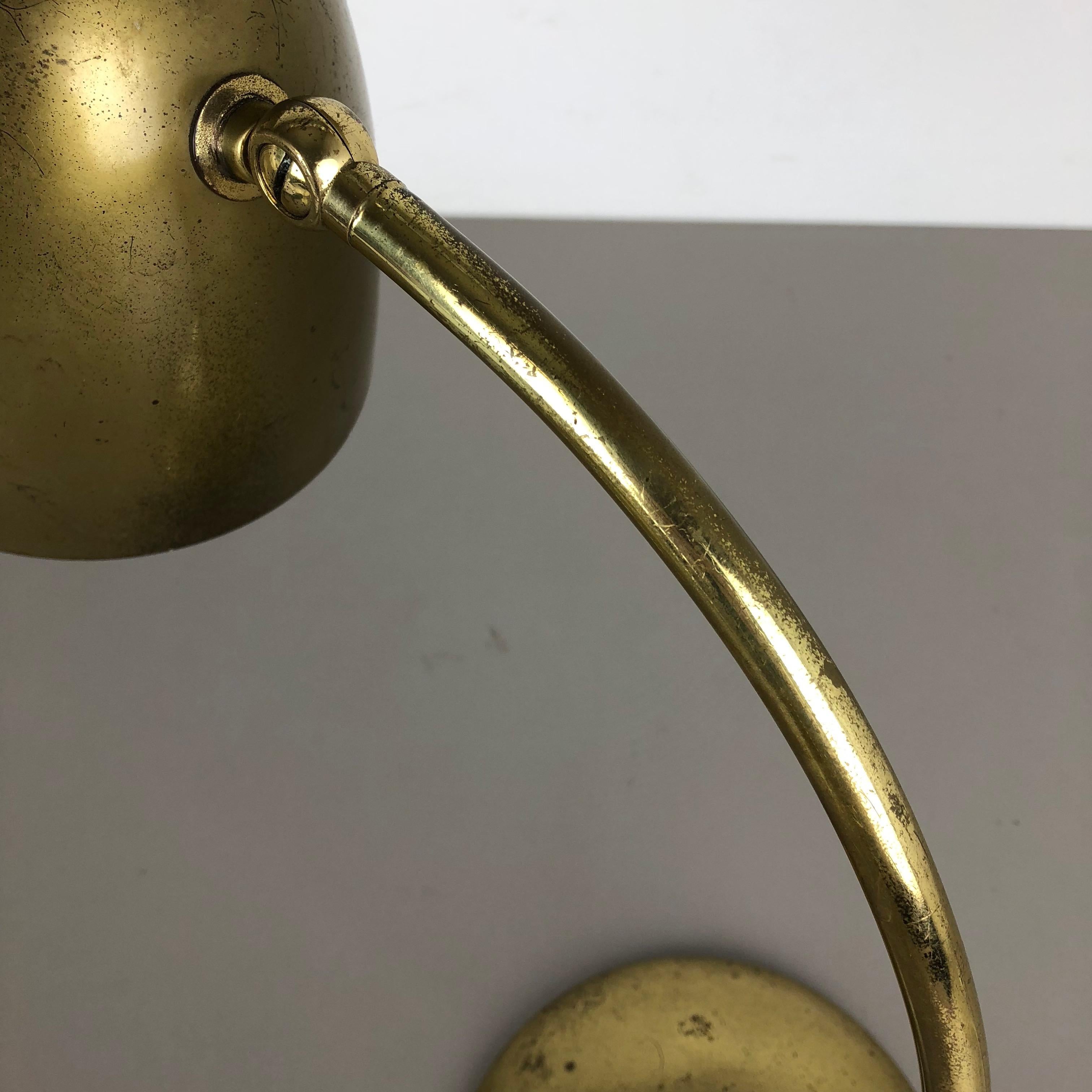 Original Modernist Brass Metal Table Light Made by Cosack Attributed, Germany For Sale 9
