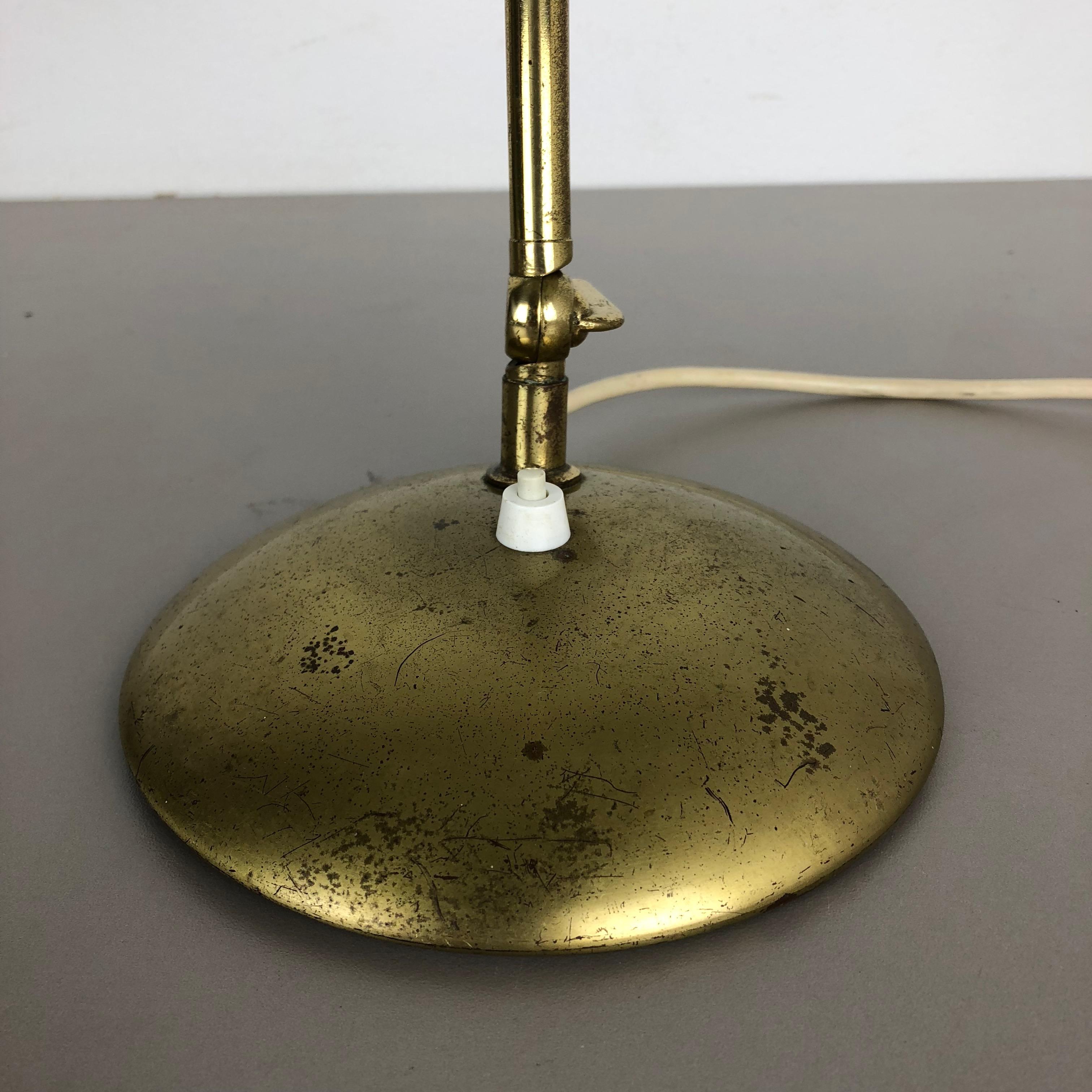 Original Modernist Brass Metal Table Light Made by Cosack Attributed, Germany For Sale 10