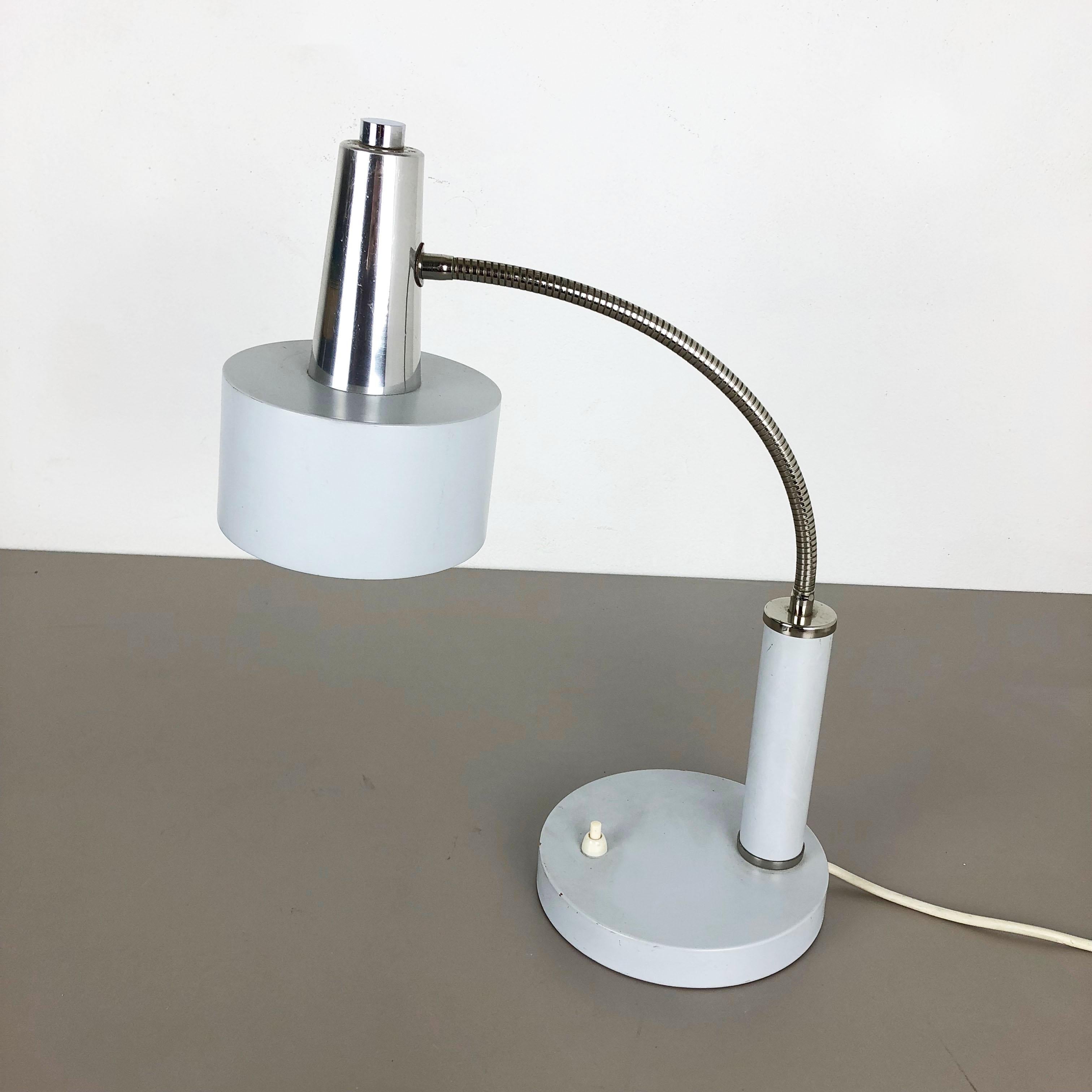 Article:

Table light


Origin:

Germany


Producer:

SIS lights, Germany attrib.


Material:

Metal


Age:

1960s



Description:

This original 1960s table light is attributed to be designed and produced by SIS Lights