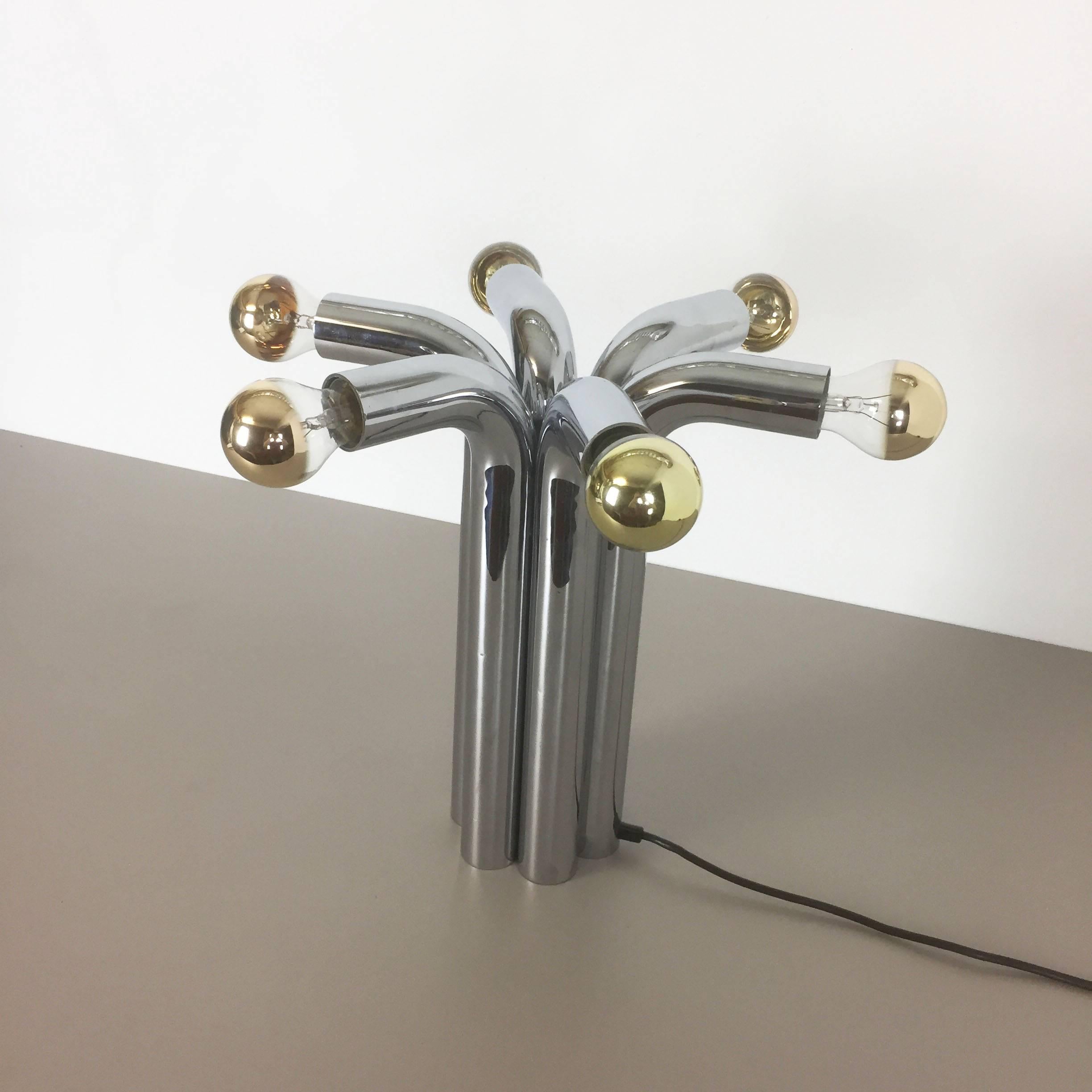 20th Century Original Modernist 1960s Sputnik Chromed Table Light by Cosack Lights, Germany