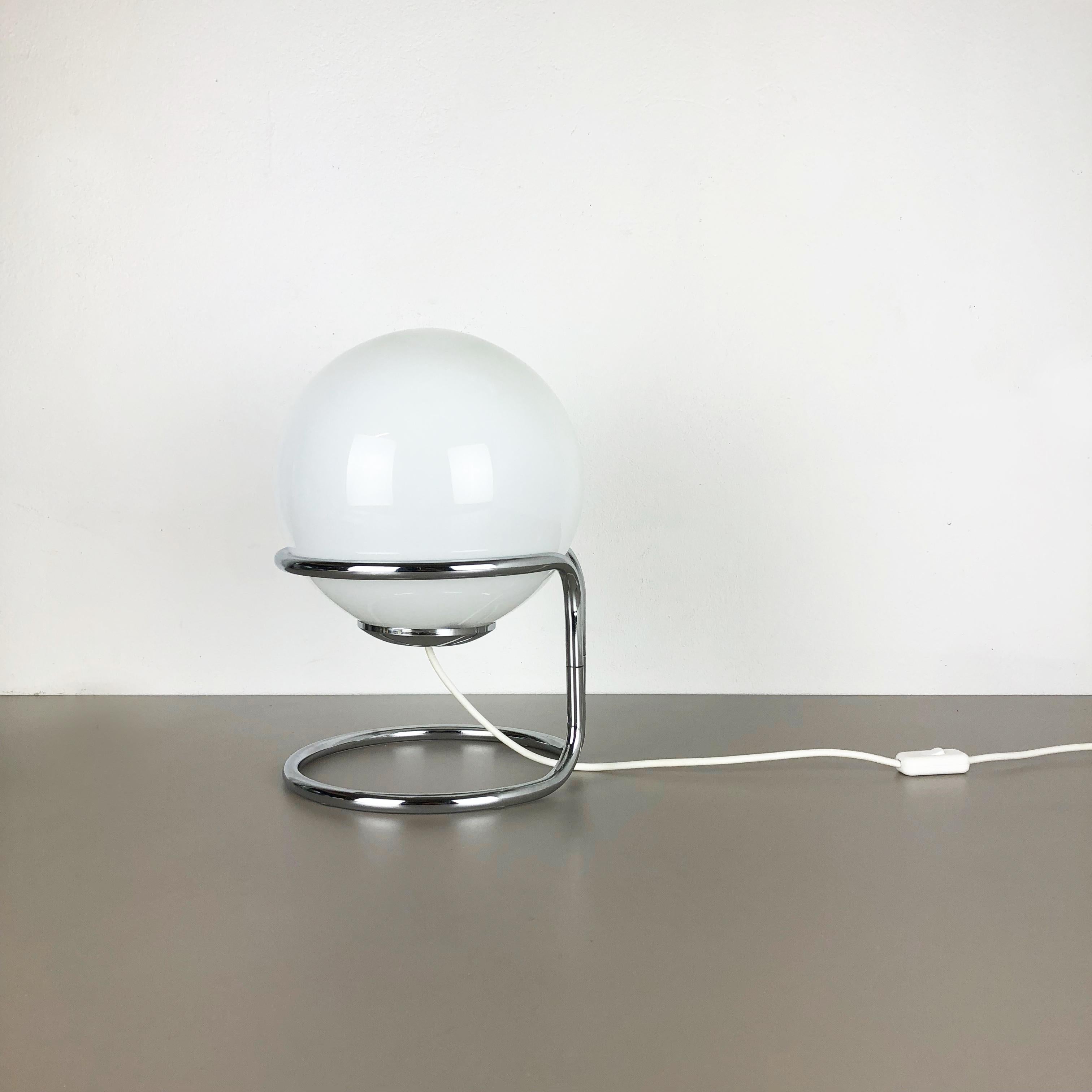 Original Modernist 1960s Sputnik Chromed Table Light by Honsel Lights, Germany 7