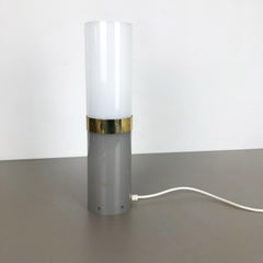 Original Lámpara de Mesa Modernista de Tubo de Acrilo Estilo Stilnovo, Made in Italy, Años 60