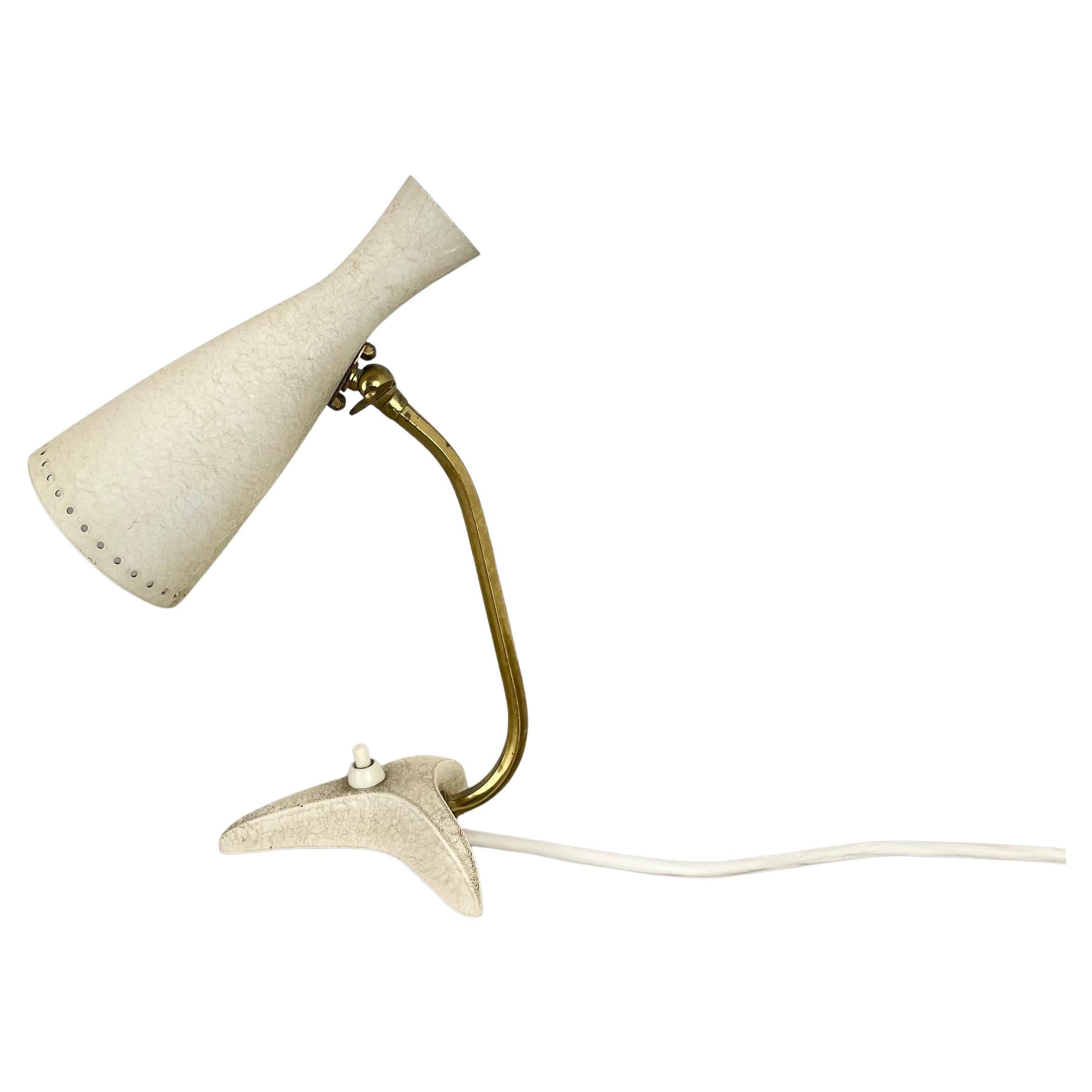 Original Modernist beige Metal Table Light by Cosack, Germany, 1960s
