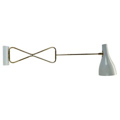 Original Modernist Brass Metal Swing Wall Light by Cosack Lights, Germany 1950s