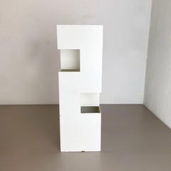 Original Modernist Cubic Pop Art Metal Umbrella Stand, France, 1970s