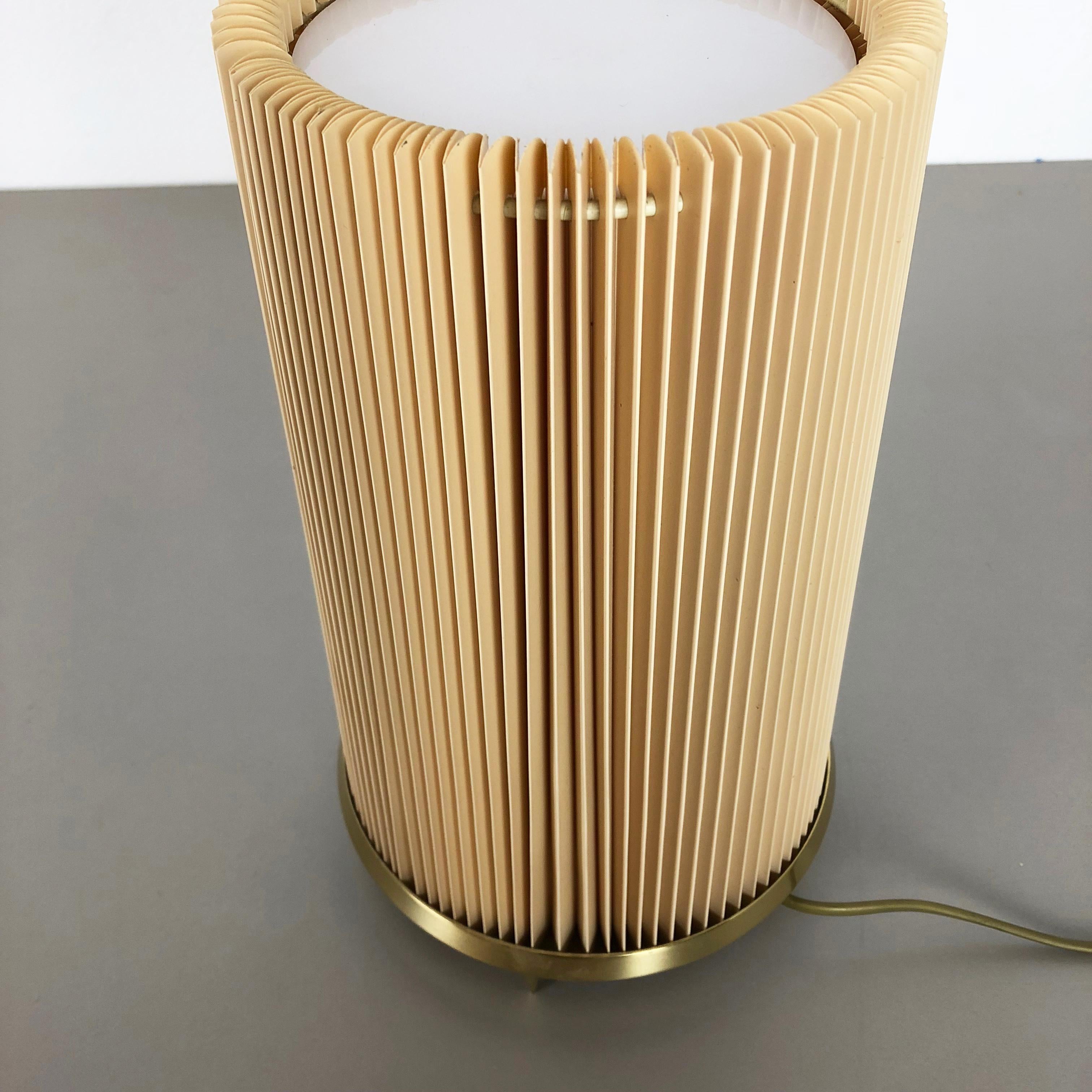 Original Modernist Huge Stilnovo Style Table Light with Brass Base, Italy, 1970s For Sale 4