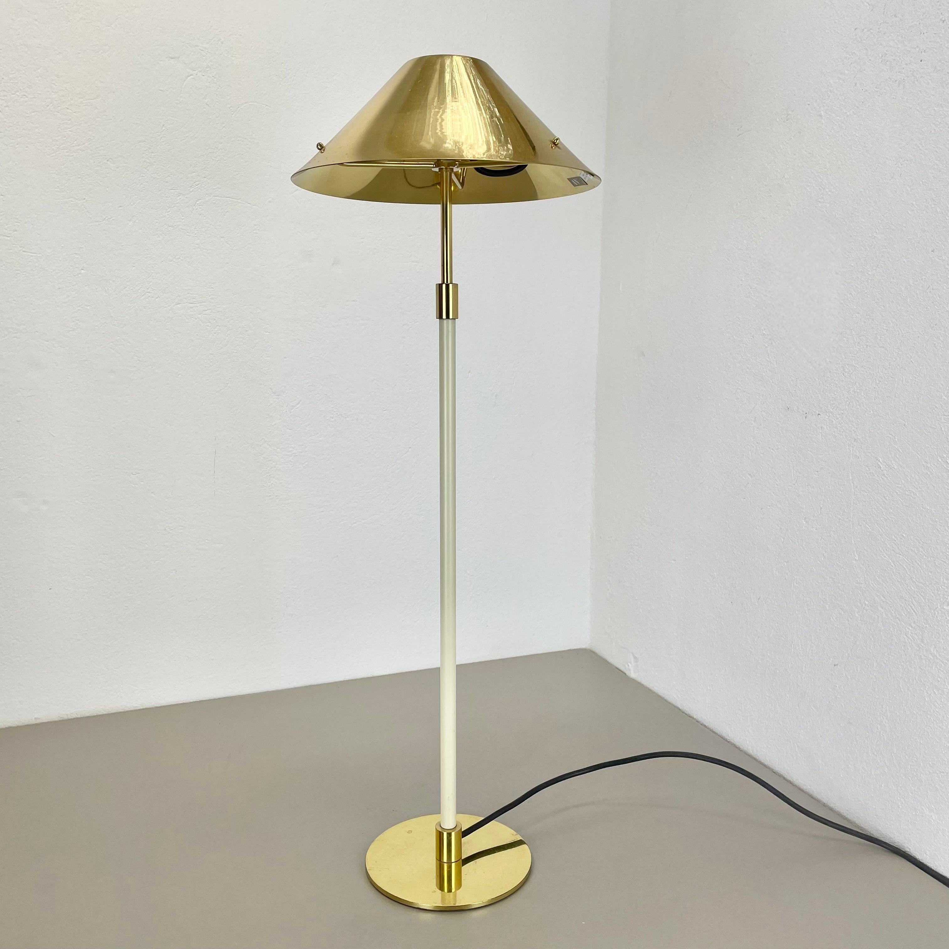 Mid-Century Modern Original Modernist large 72cm brass Table Light by ANTA Leuchten, Germany, 1980s For Sale