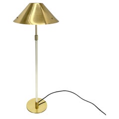 Original Lámpara de mesa modernista grande de latón de 72 cm de ANTA Leuchten, Alemania, años 80