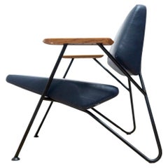 Original Modernist Leather Polygon Armchair by Prostoria