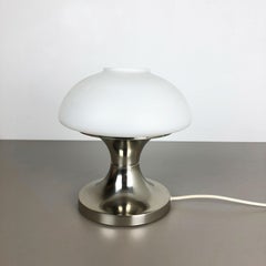 Original Modernist Mushroom Sputnik Table Light with Opal Shade, Italy, 1970s