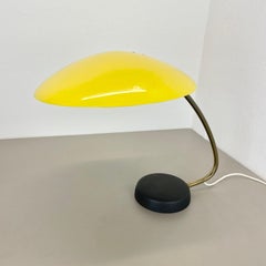 Original Modernist yellow Metal Table Light by Cosack Leuchen, Germany 1960s