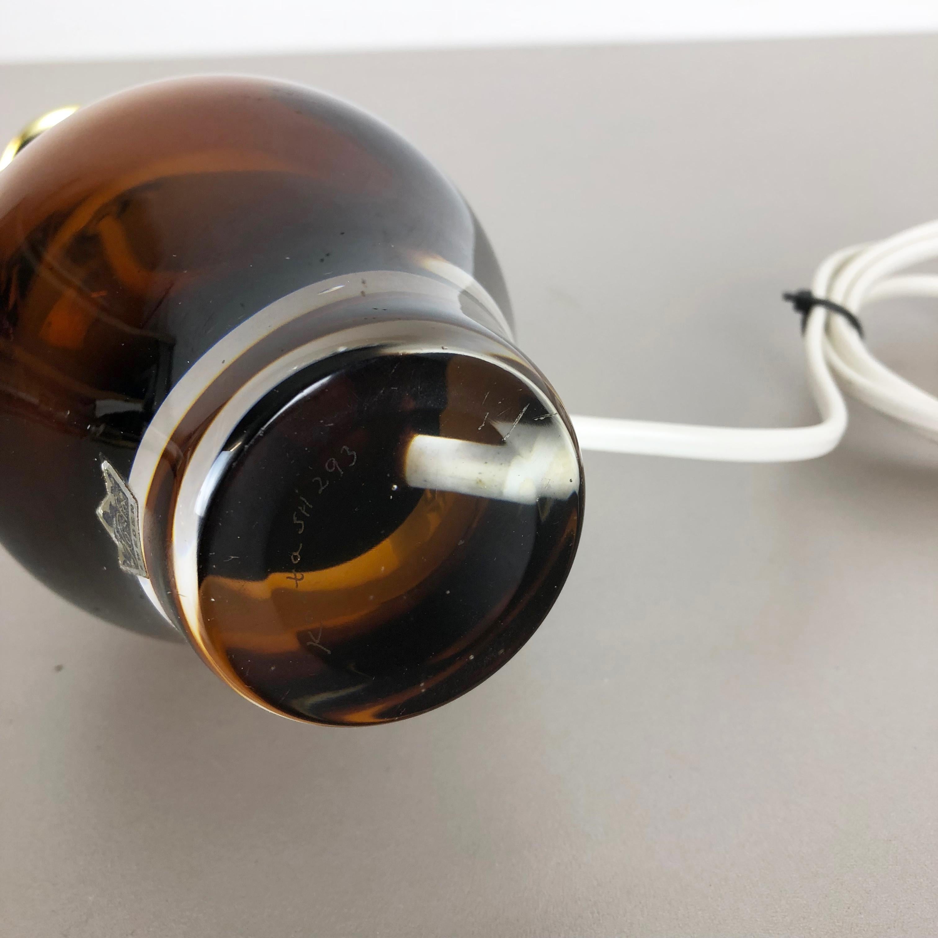 Original Mona Morales-Schildt Glass Desk Table Light for Kosta, Sweden, 1960s For Sale 5