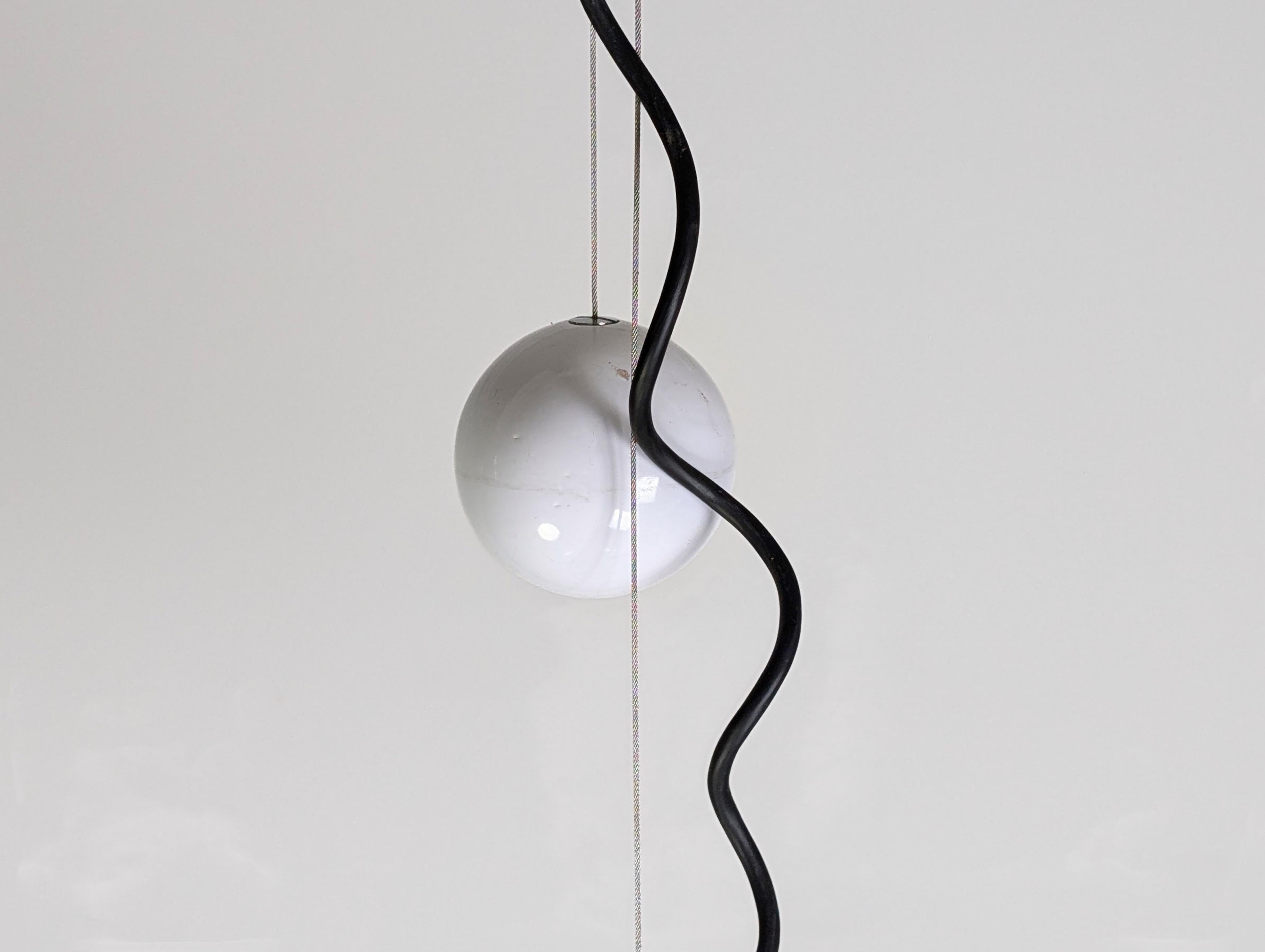 Cúpula lunar original Hängelampe Elio Martinelli Luce Pendelleuchte en venta 3