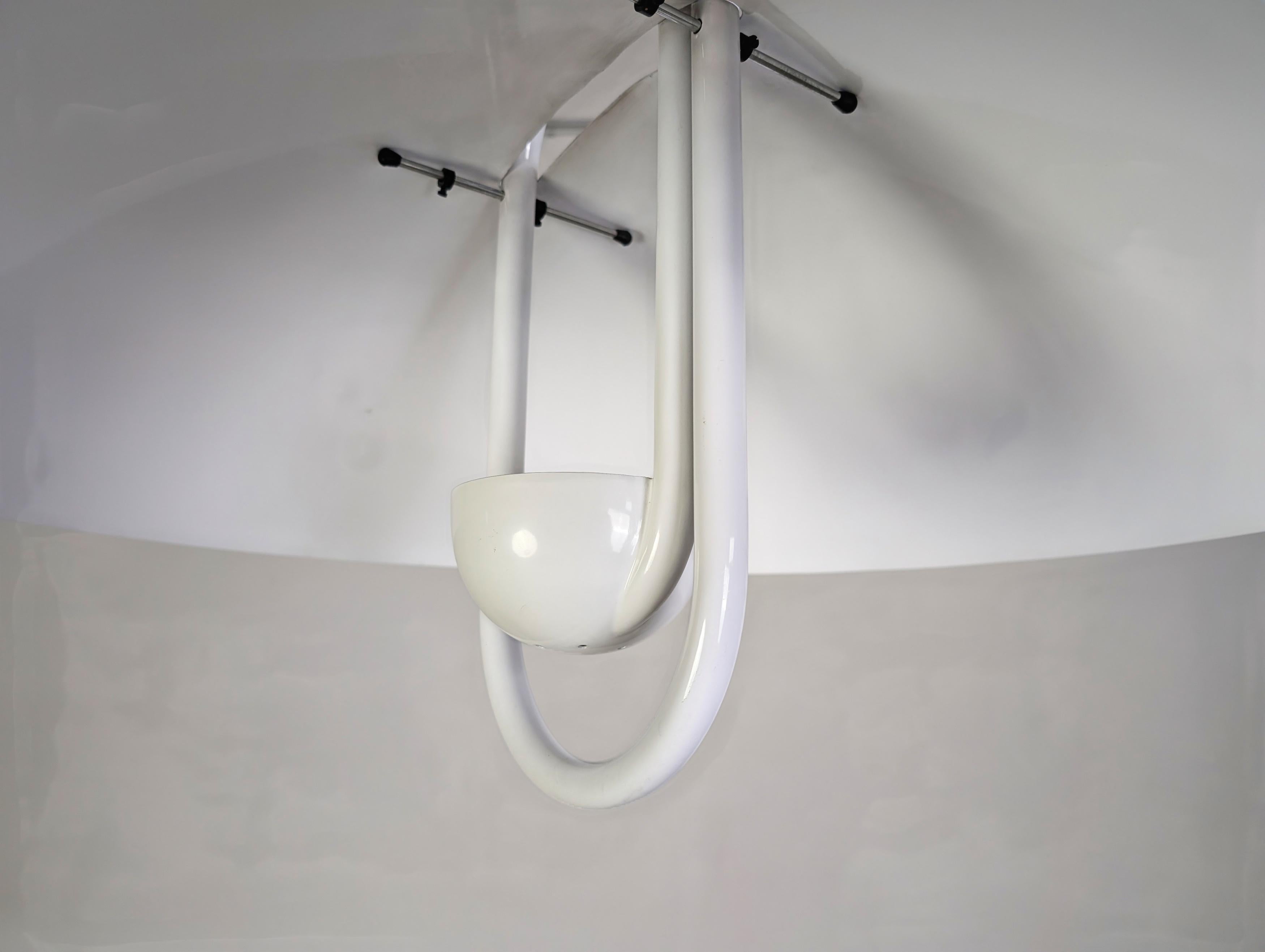 Cúpula lunar original Hängelampe Elio Martinelli Luce Pendelleuchte finales del siglo XX en venta