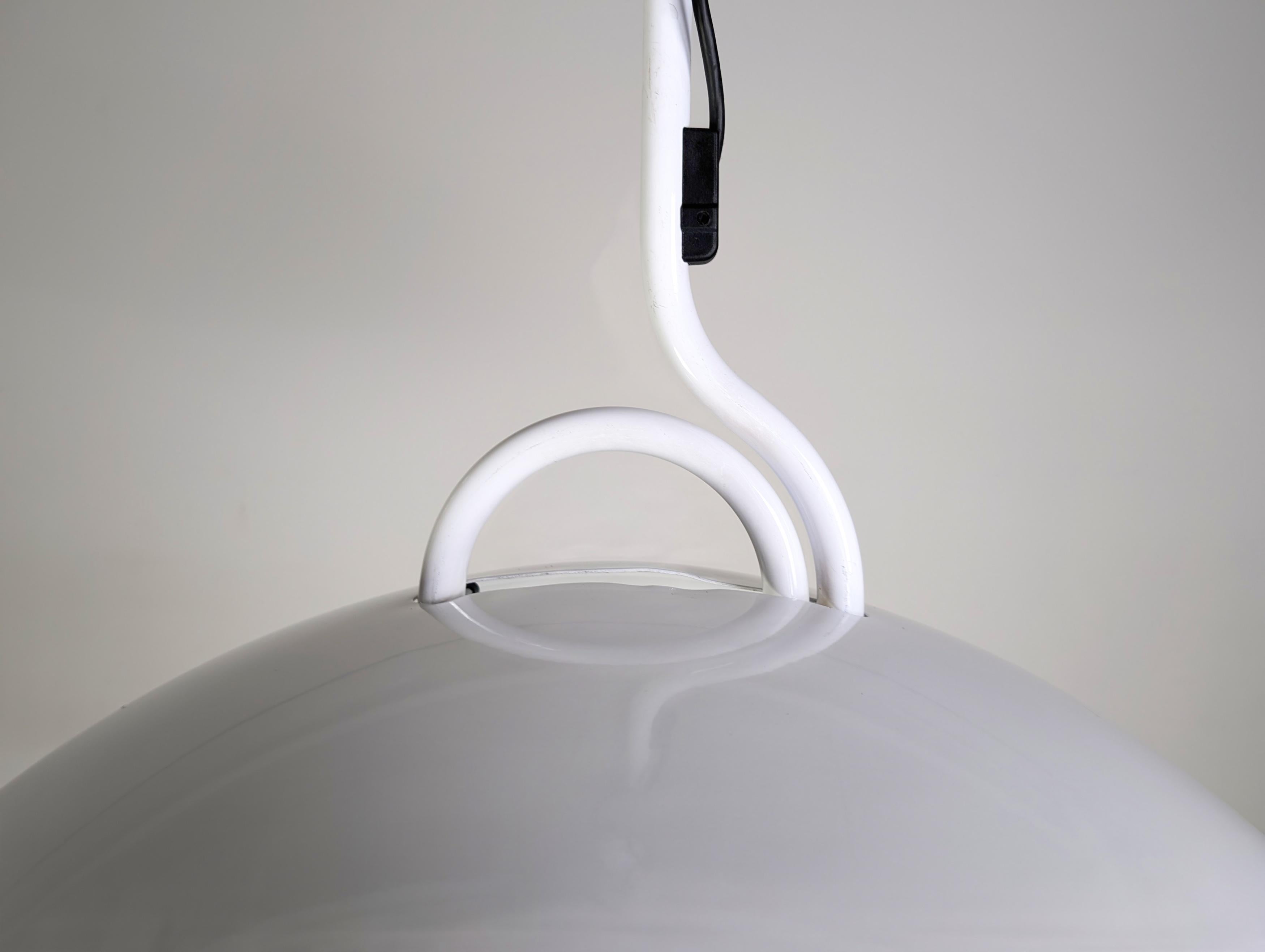 Cúpula lunar original Hängelampe Elio Martinelli Luce Pendelleuchte Metal en venta
