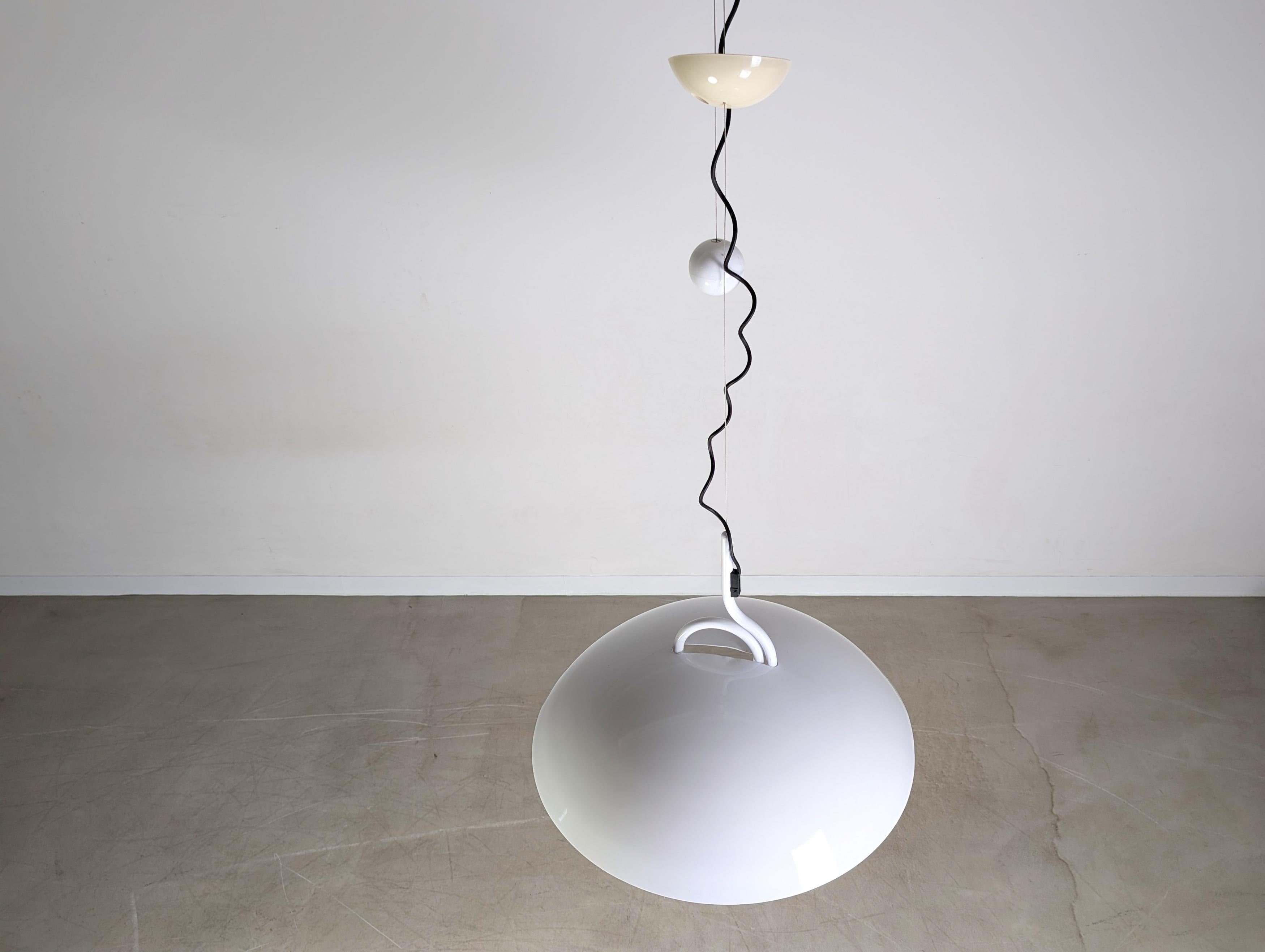 Cúpula lunar original Hängelampe Elio Martinelli Luce Pendelleuchte en venta 1